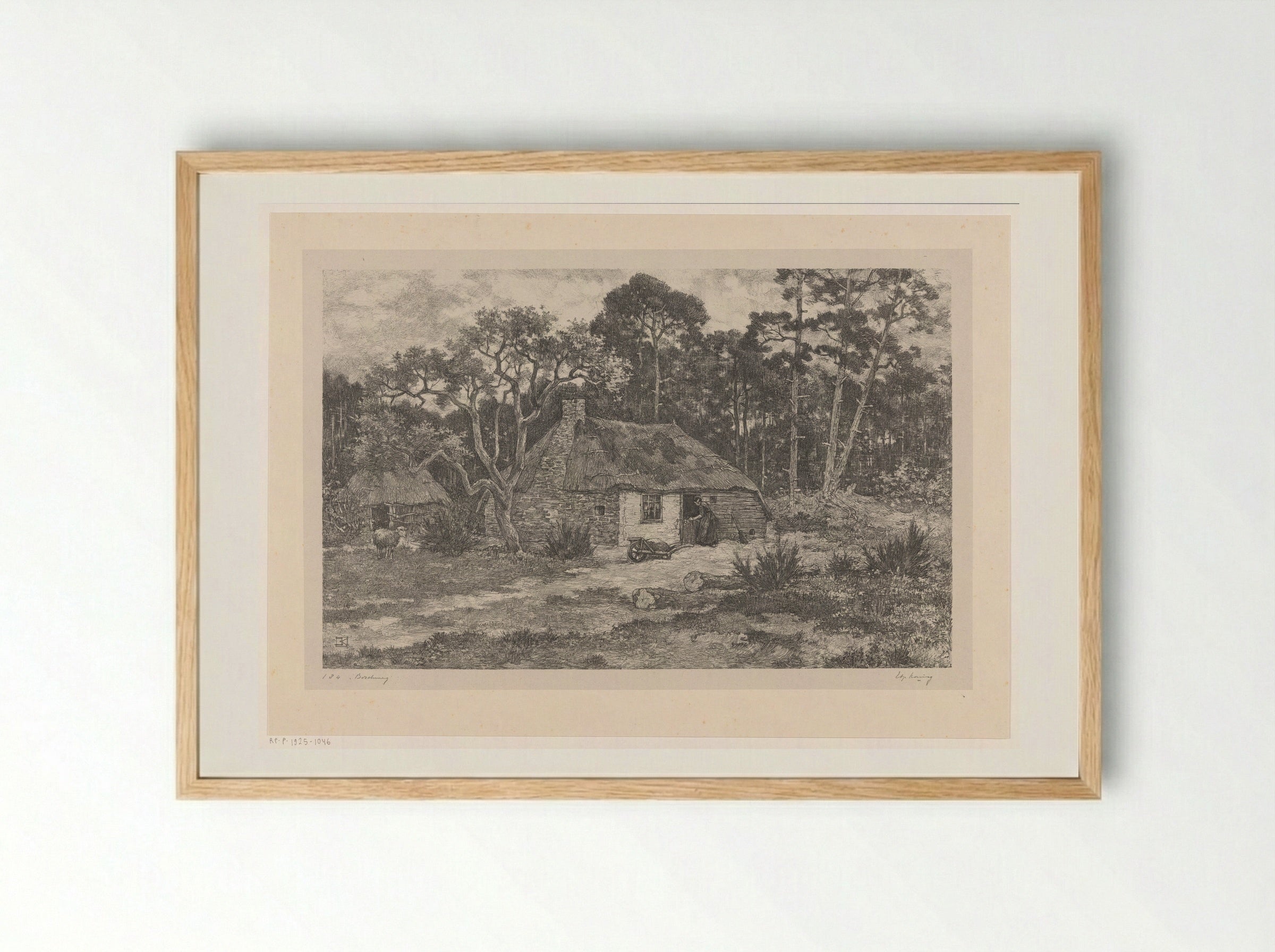 Boschweg - Edzard Koning - Framed Print Wood