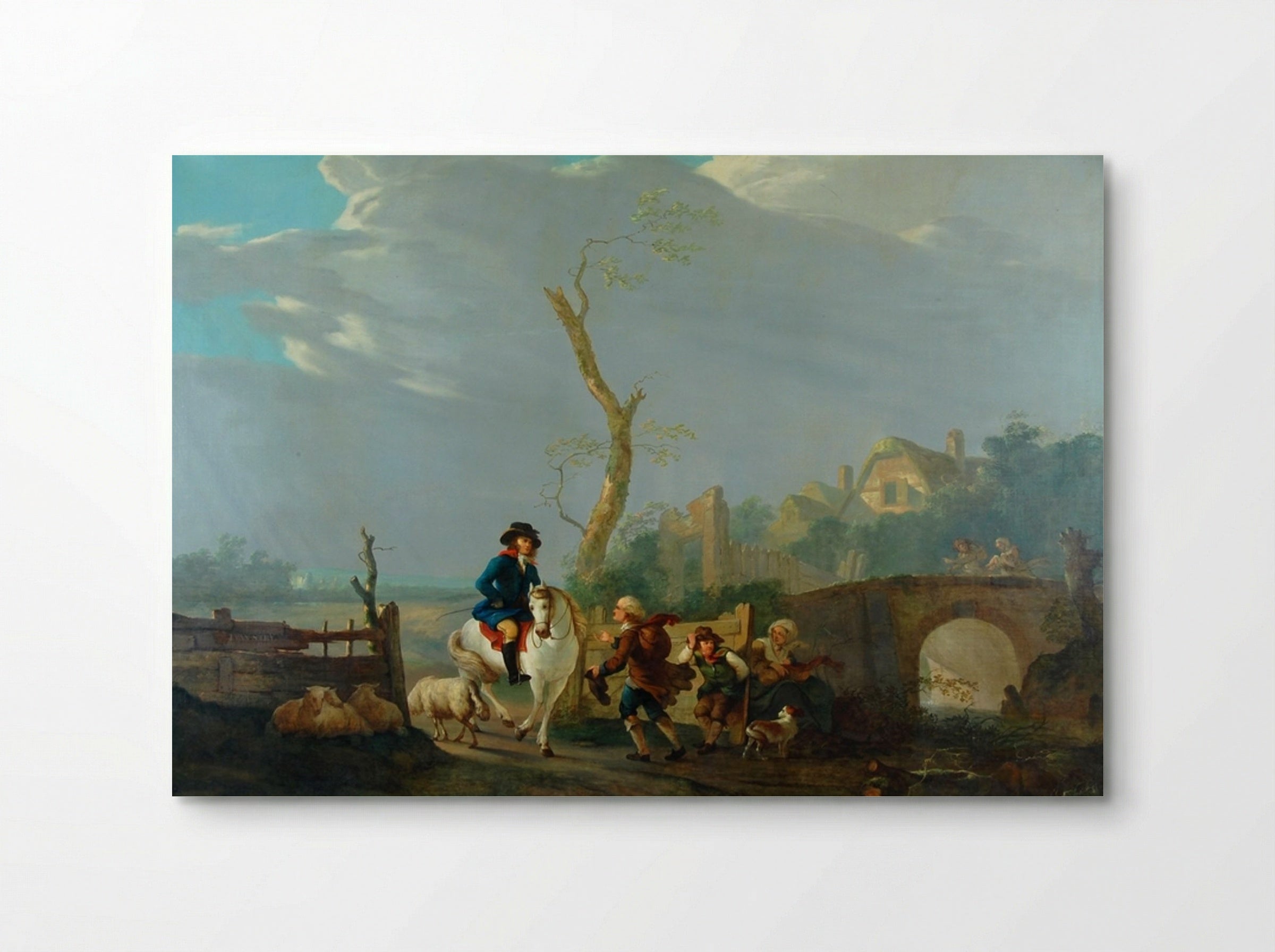 Boslandschap met figuren - Jacob van Strij - Poster