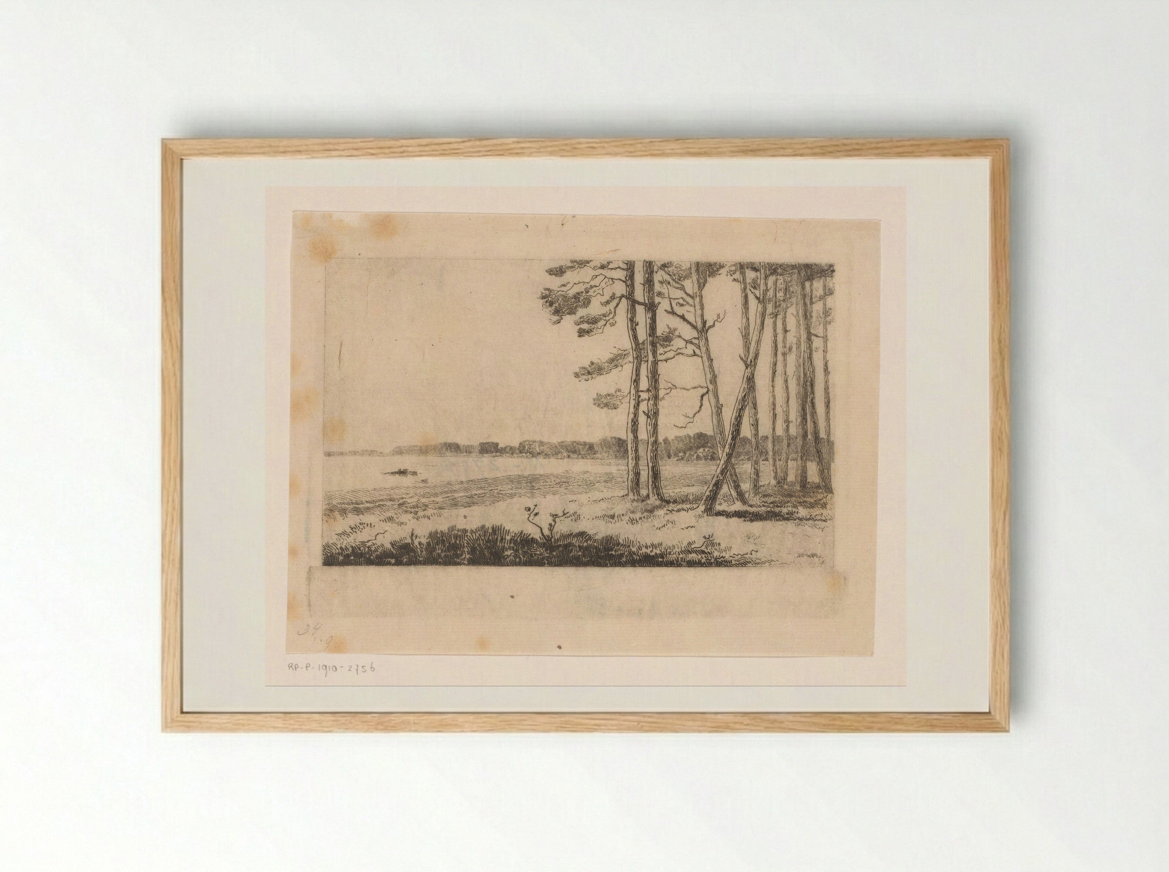 Bosrand bij Kalmthout - Carel Nicolaas Storm van 's-Gravesande - Framed Print Wood