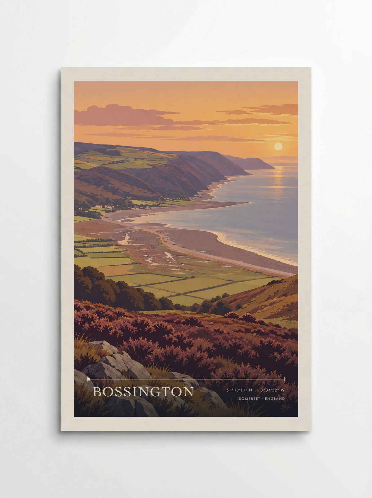 Bossington, Somerset | Travel Poster - Poster
