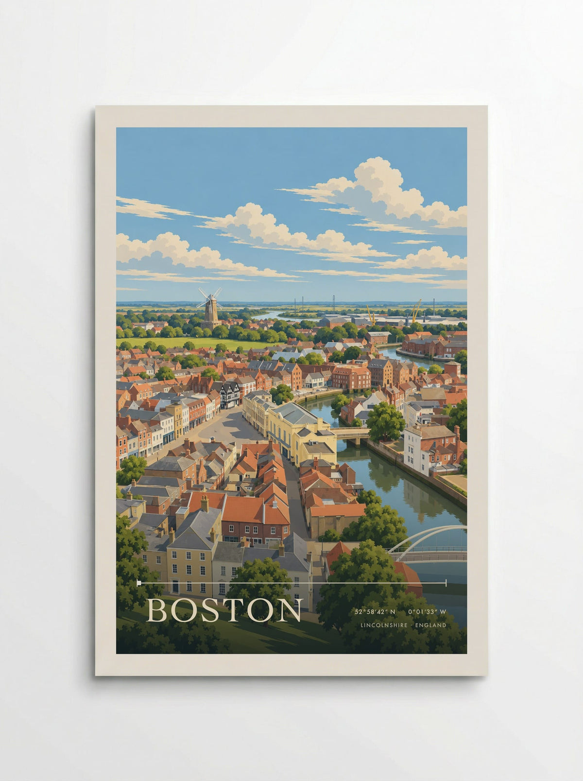 Boston, Lincolnshire | Travel Poster - Poster