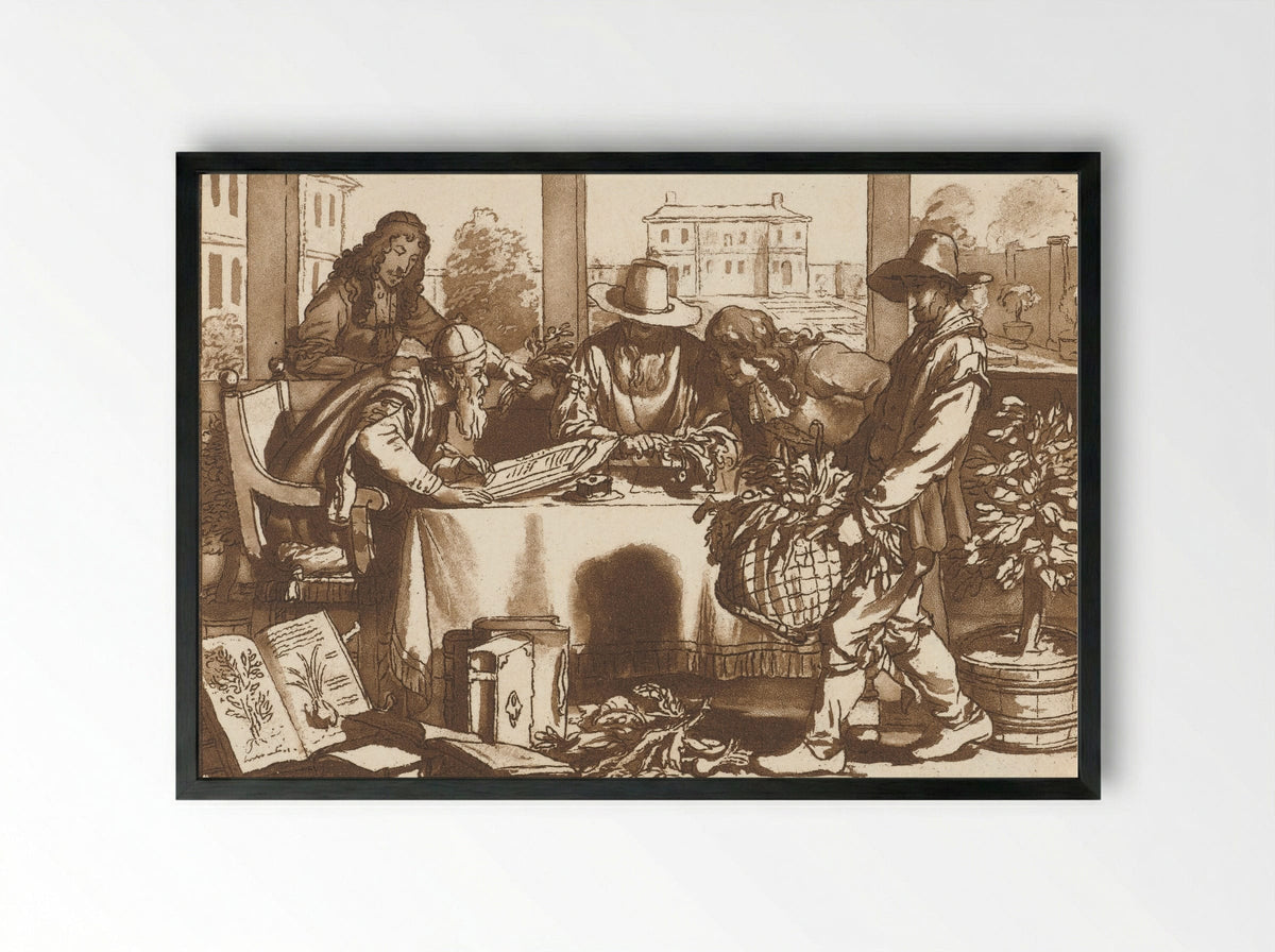 Botanicus - Cornelis Brouwer - Framed Print Black