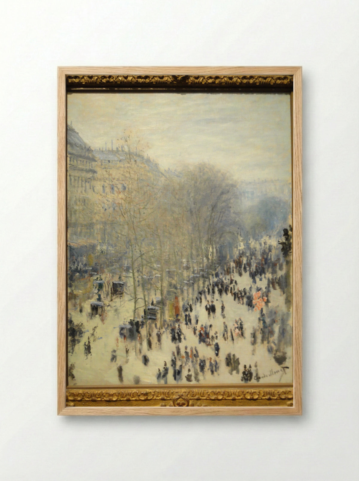 Boulevard des Capucines - Claude Monet - Framed Print Wood