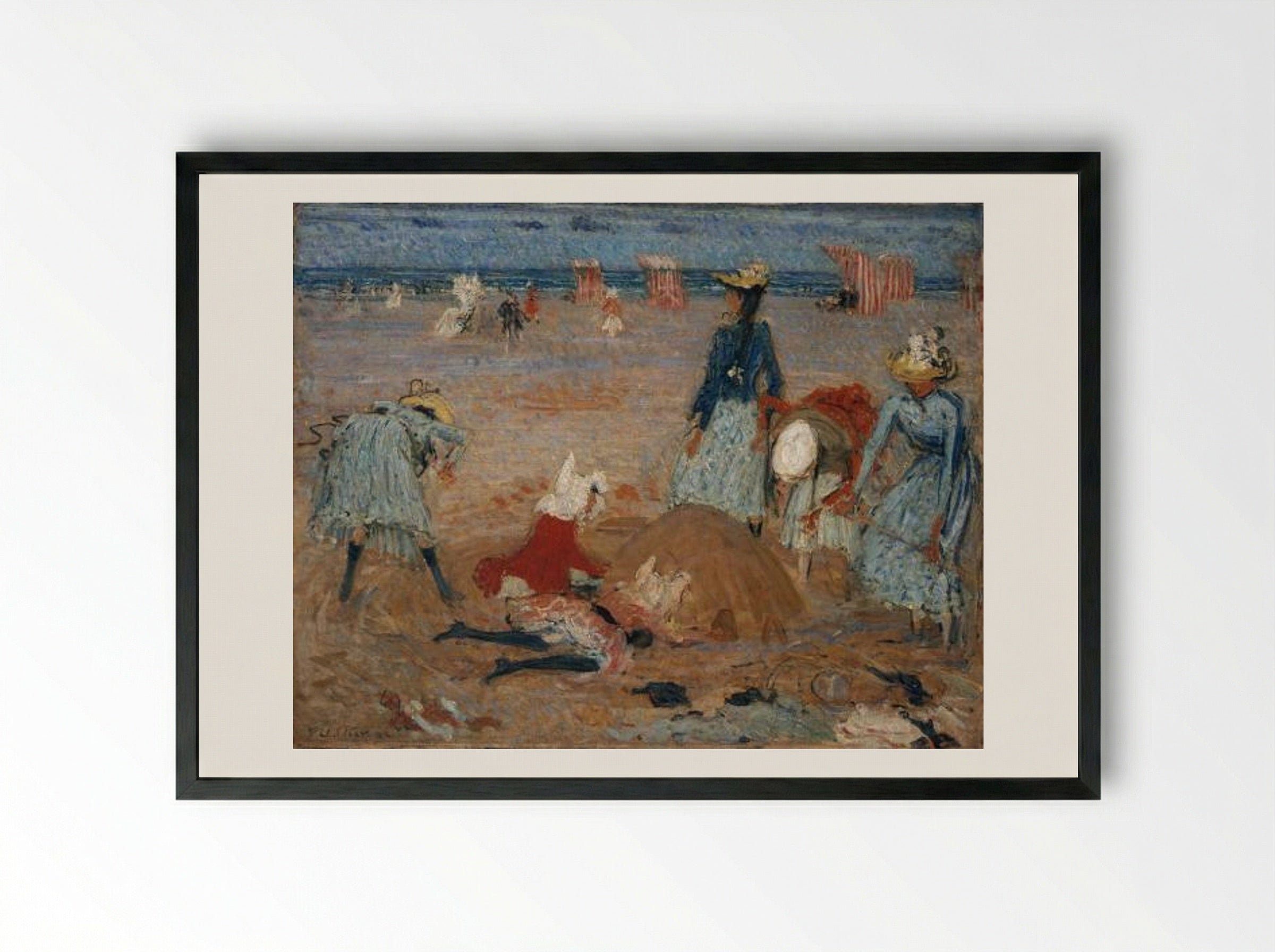 Boulogne Sands - Philip Wilson Steer - Framed Print Black