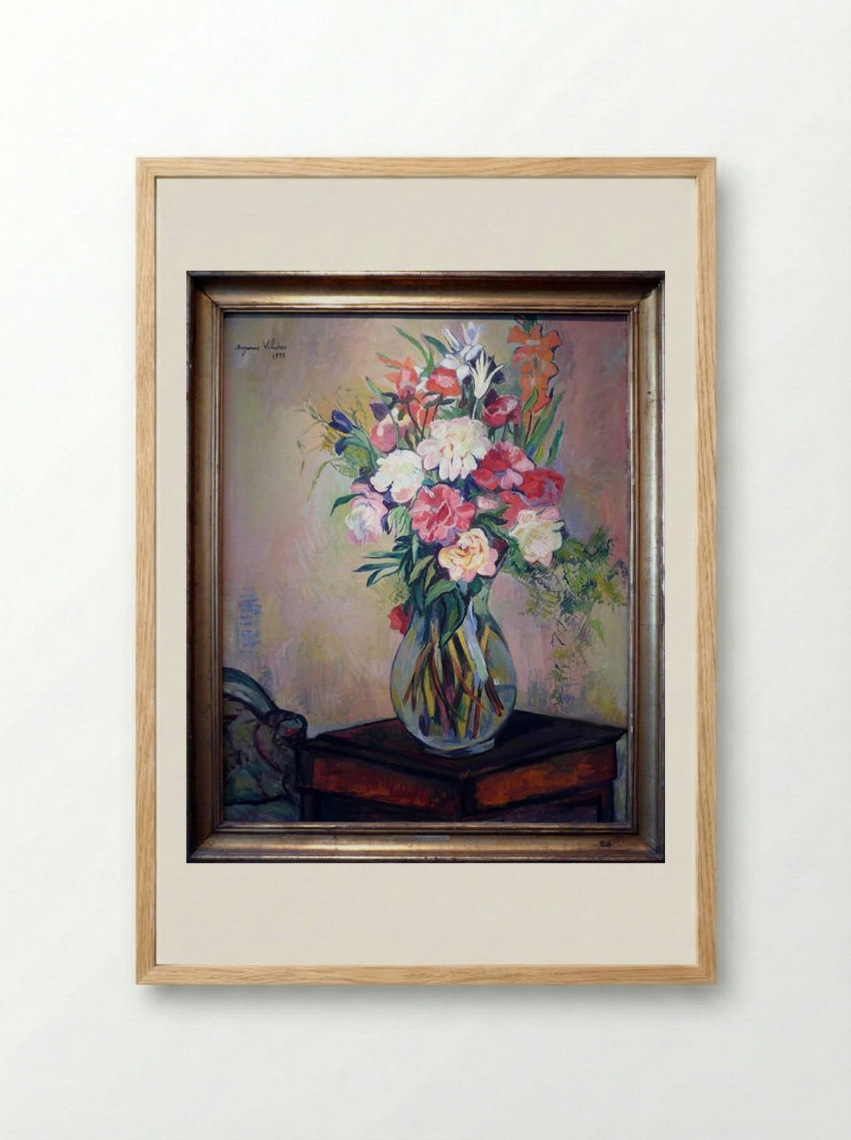 Bouquet of flowers - Suzanne Valadon - Framed Print Wood