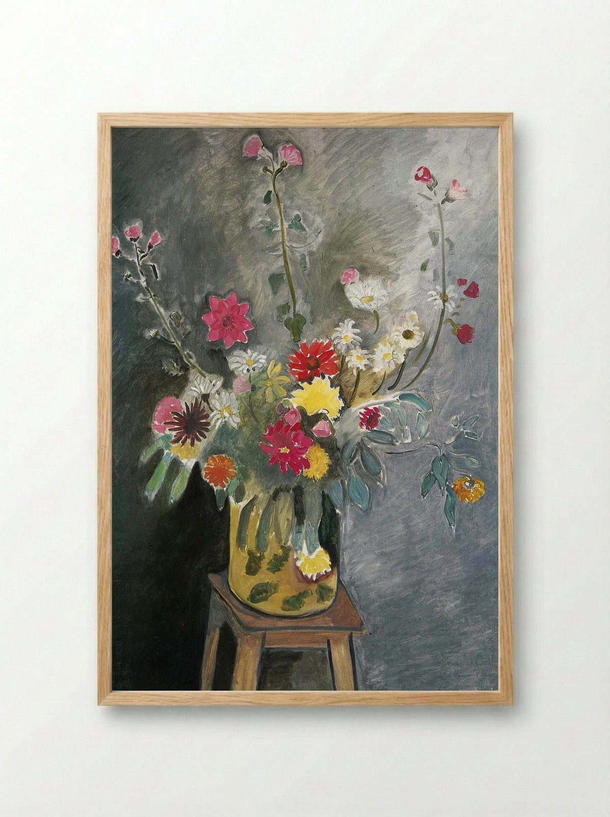 Bouquet of mixed flowers - Henri Matisse - Framed Print Wood