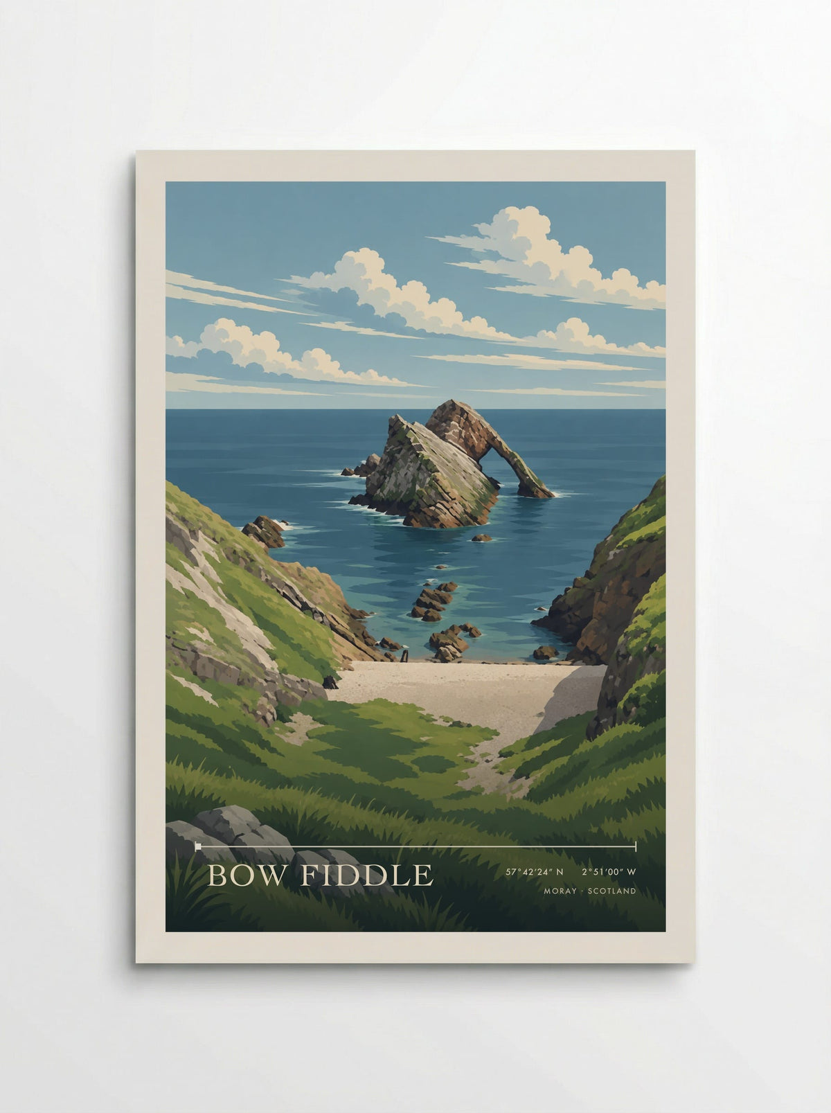 Bow Fiddle, Moray | Travel Poster - Poster