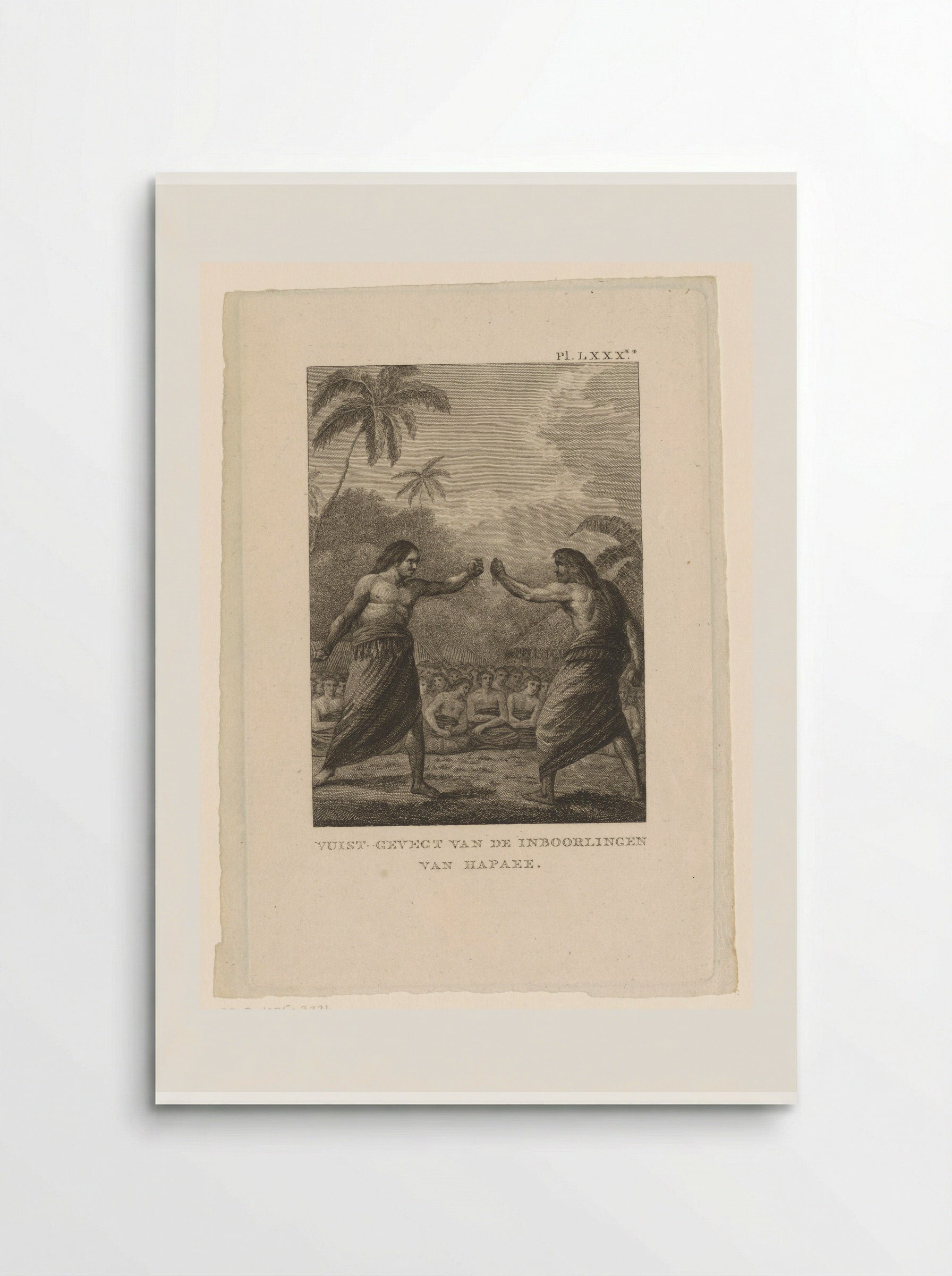 Boxing Match at Hapaee - Fine Art Print - Poster