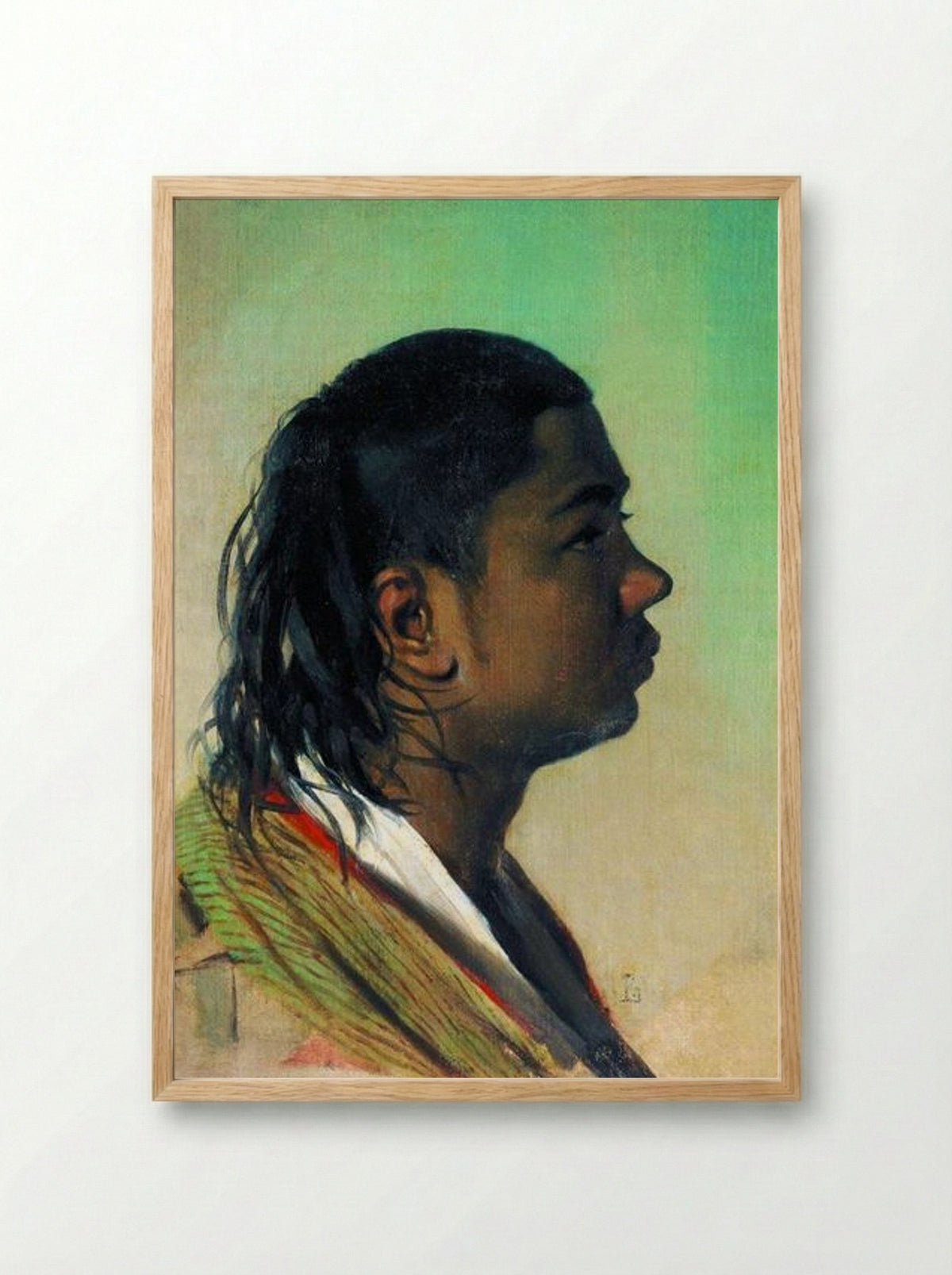 Boy-Uzbek - Vasily Vereshchagin - Framed Print Wood