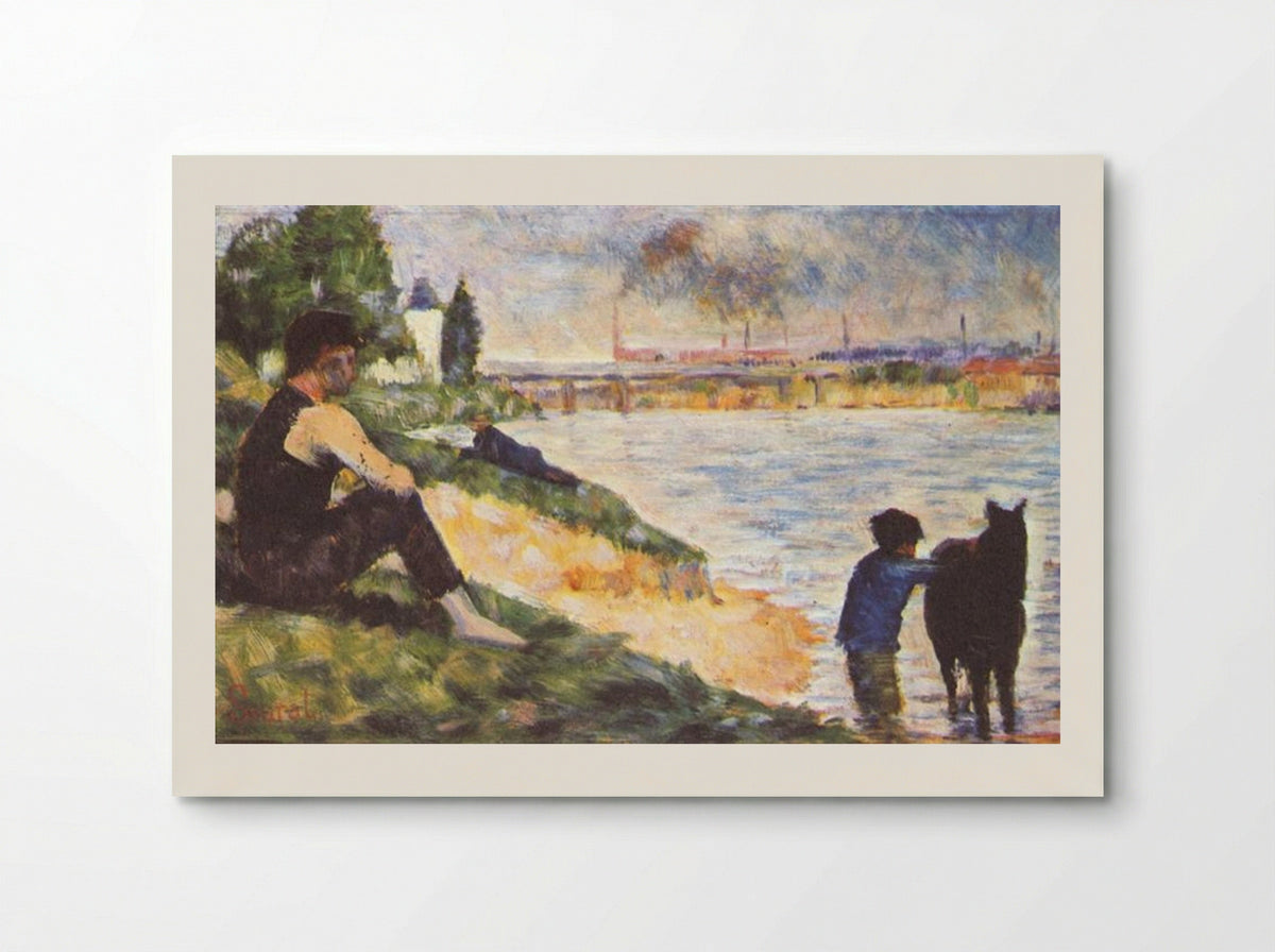 Boy with Horse - Georges Seurat - Poster