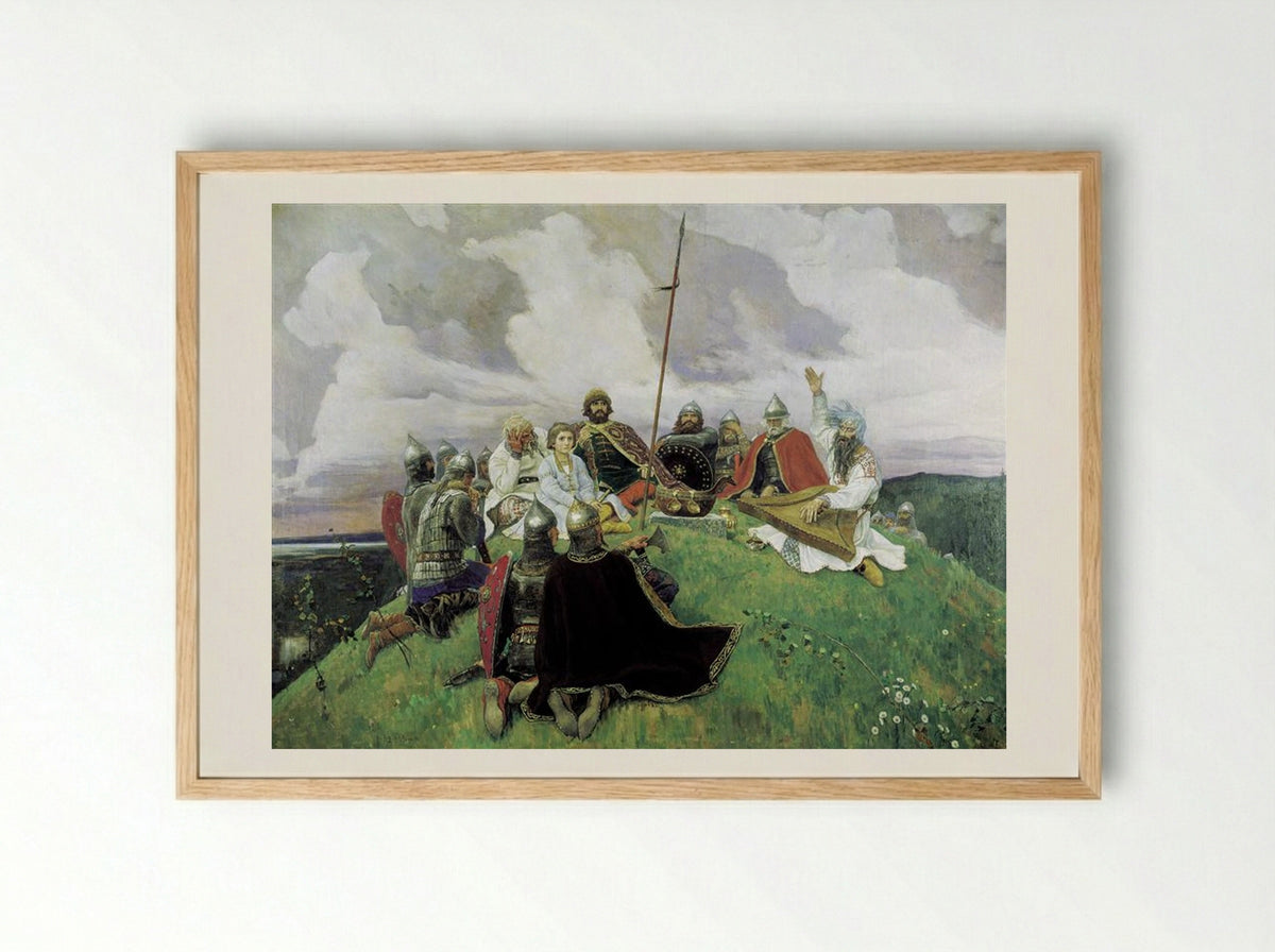 Boyan - Viktor Vasnetsov - Framed Print Wood