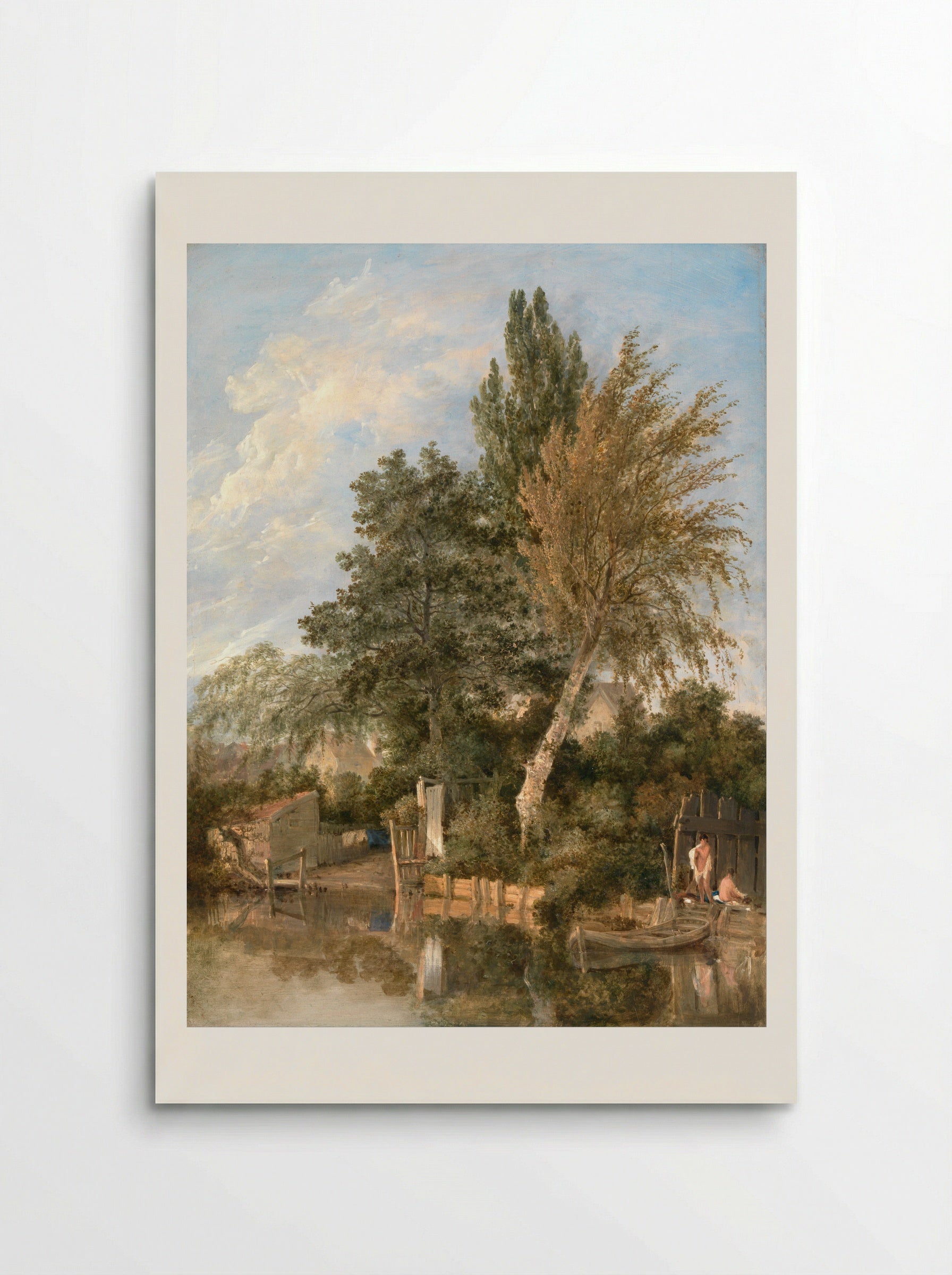 Boys Bathing on the River Wensum, Norwich - John Crome - Poster