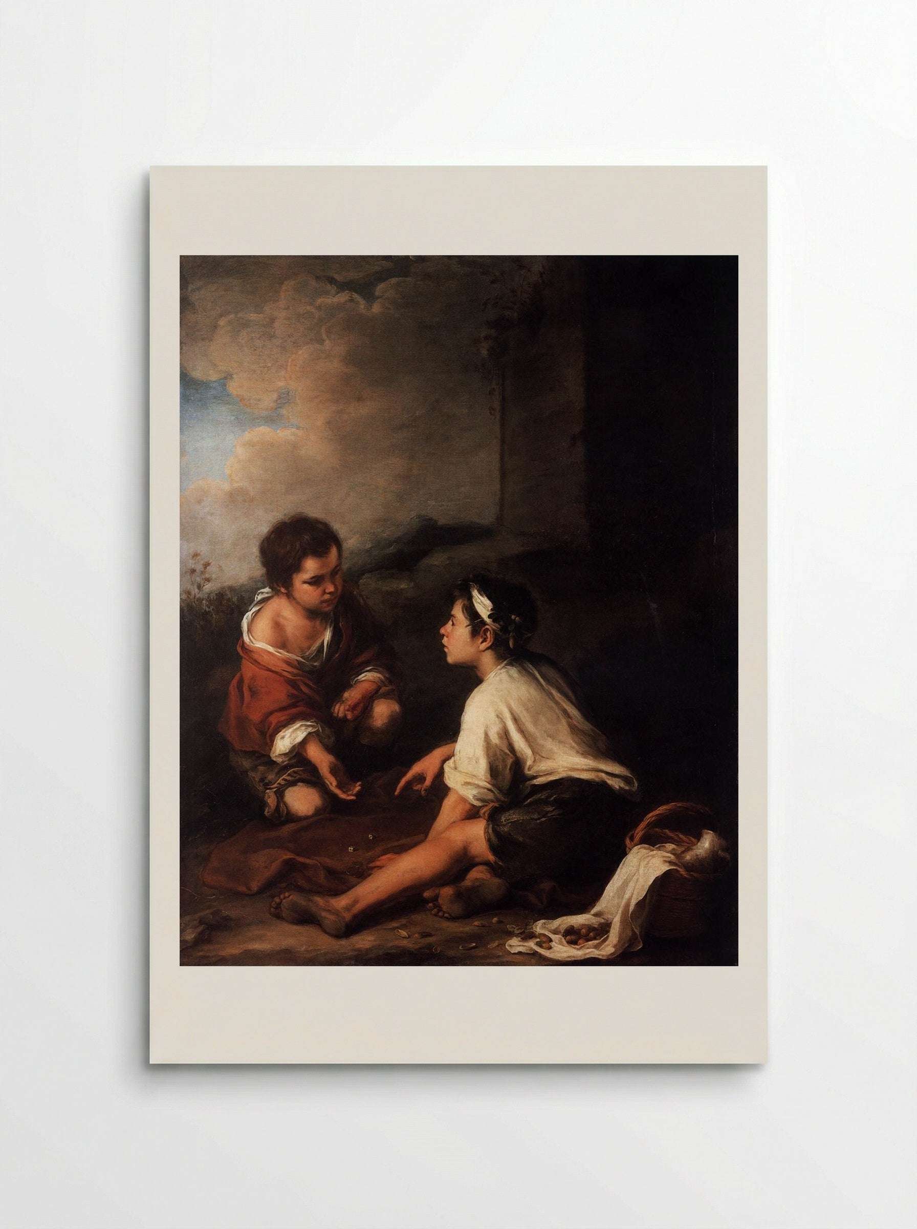 Boys Playing Dice - Bartolomé Esteban Murillo - Poster