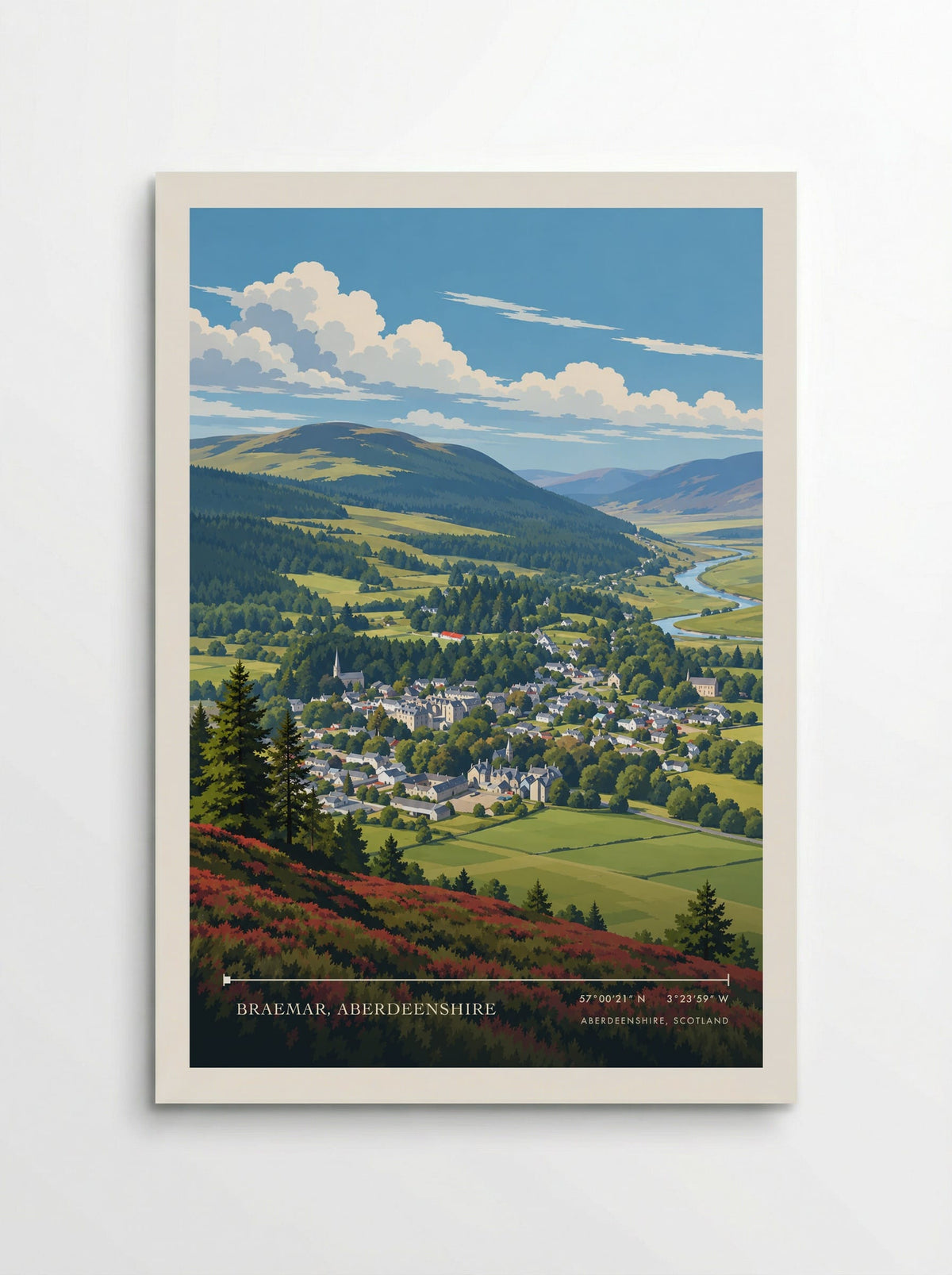 Braemar, Aberdeenshire, Aberdeenshire, Scotland | Travel Poster - Poster