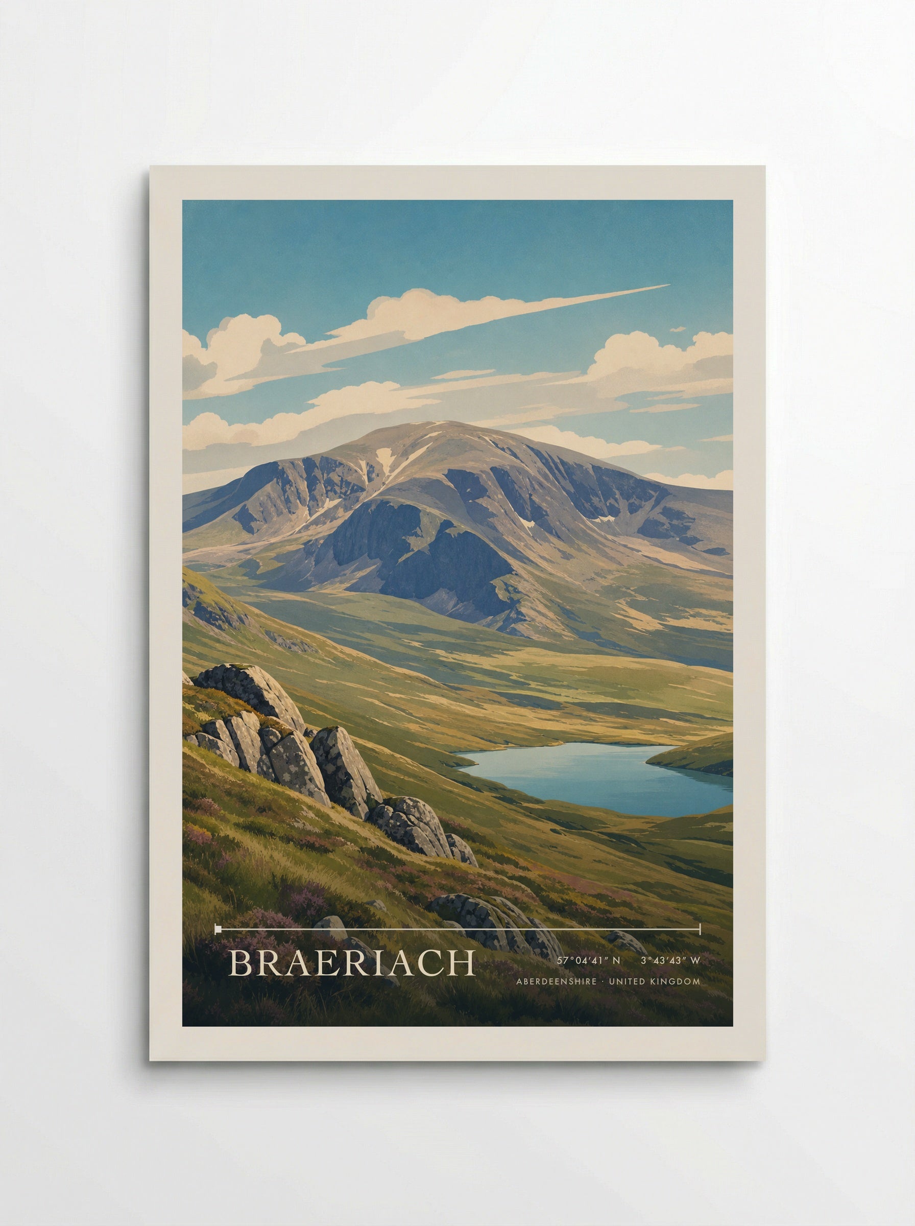 Braeriach Aberdeenshire United Kingdom Travel Poster - Poster