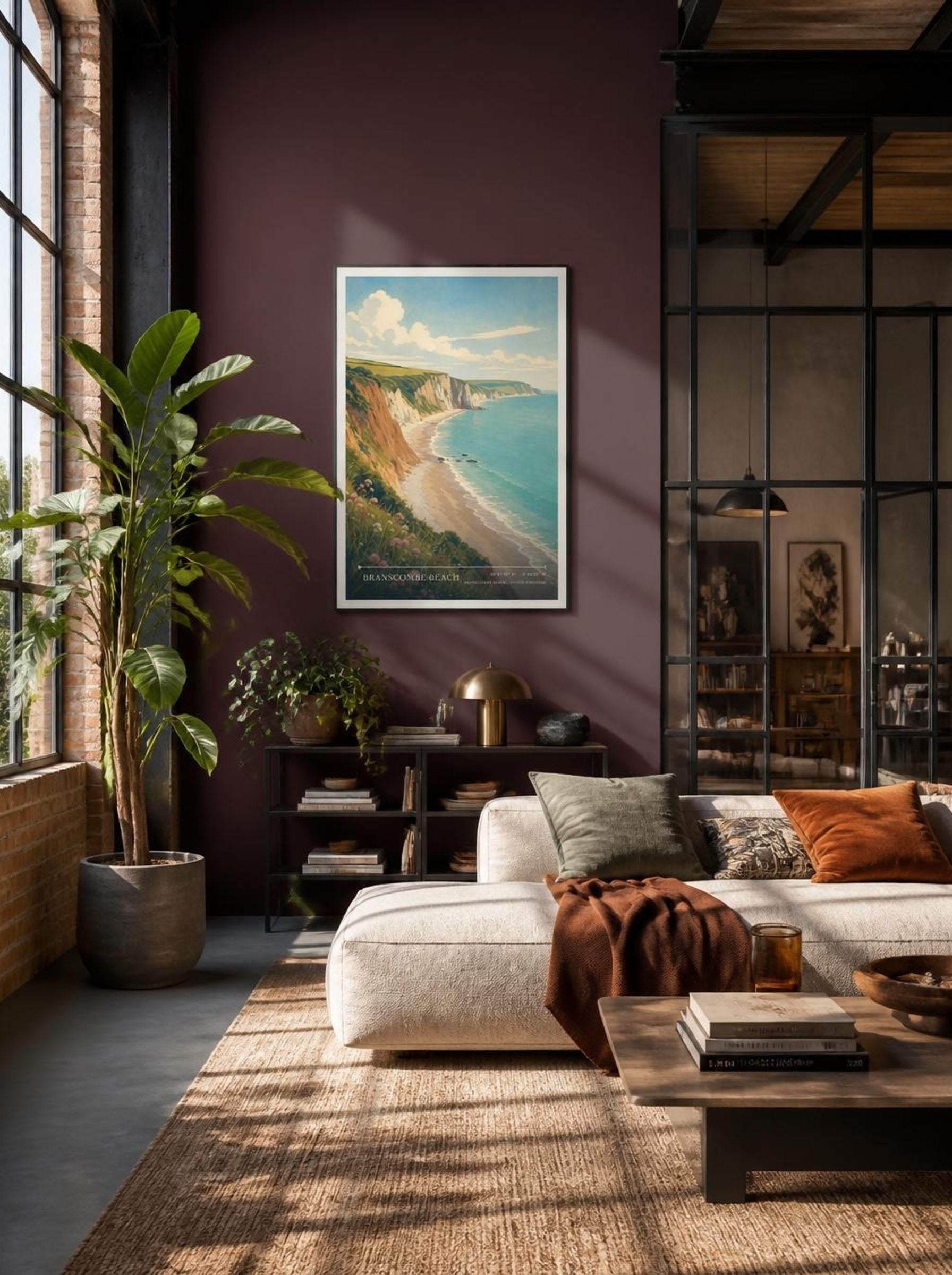 Branscombe Beach United Kingdom Travel Poster - Lifestyle