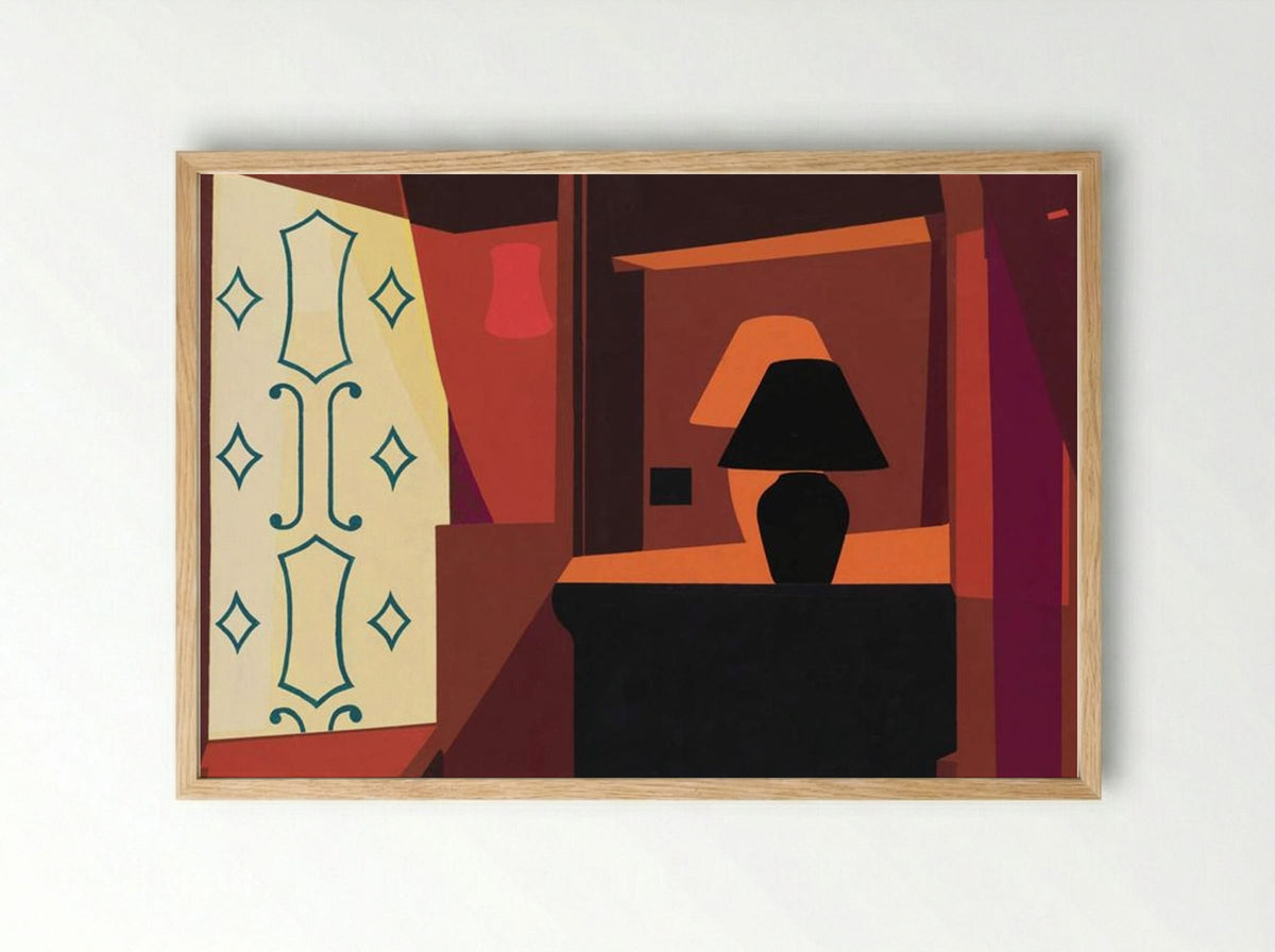Braque Curtain - Patrick Caulfield - Framed Print Wood