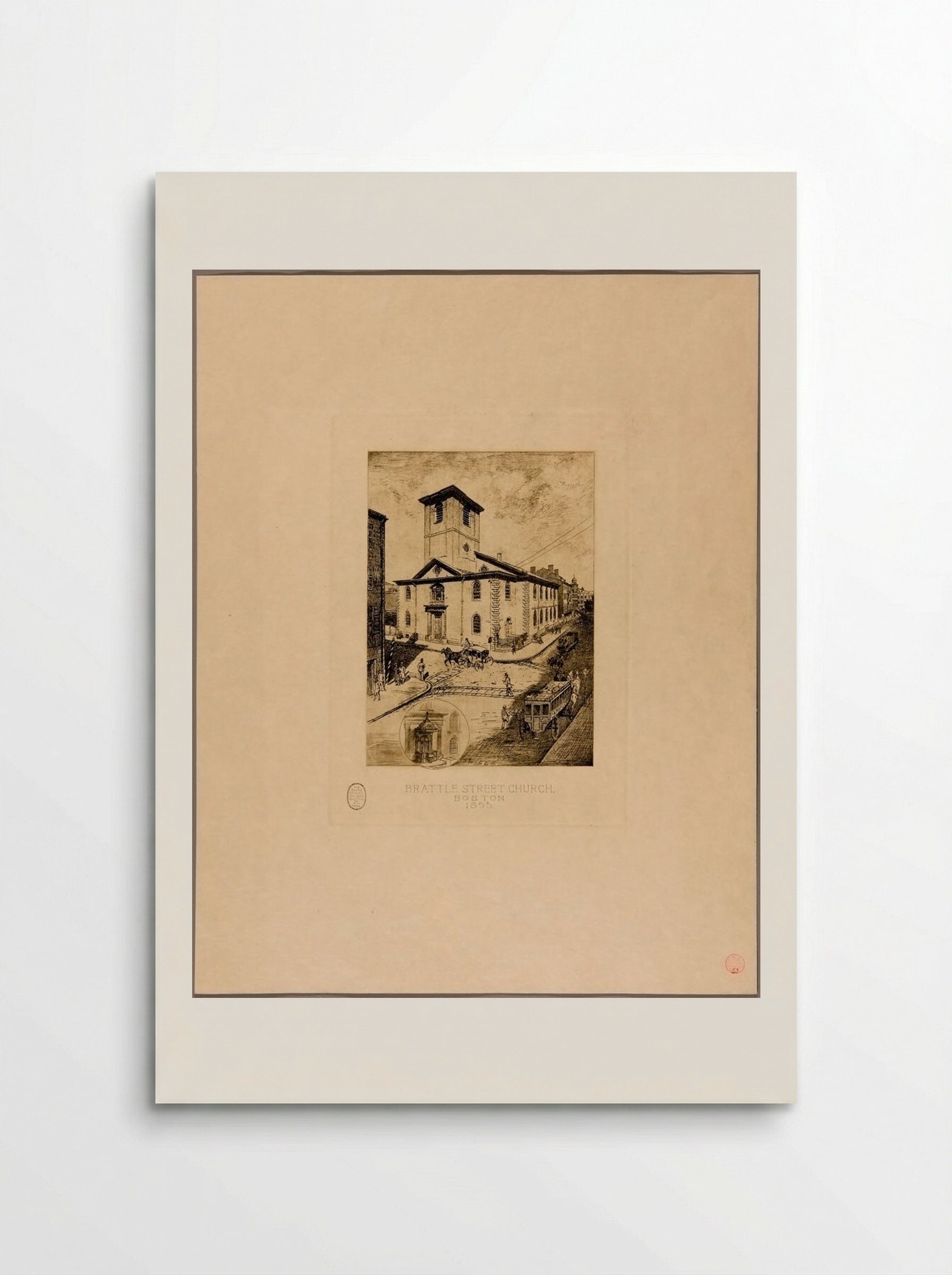 Brattle Street Church, Boston, 1855 - Sidney L. Smith - Poster