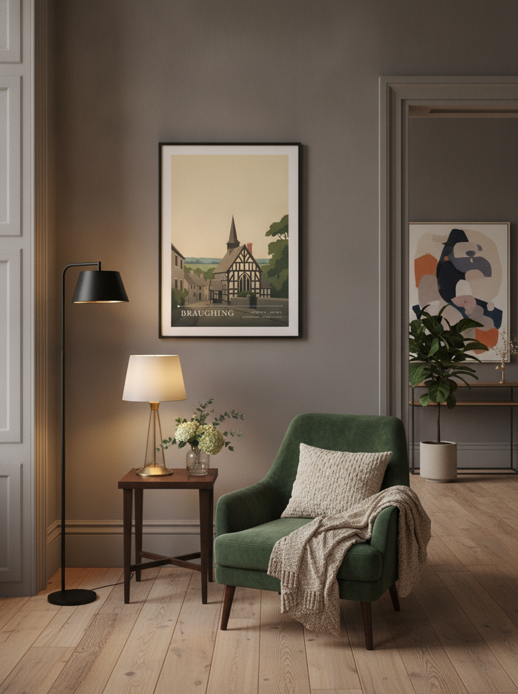 Braughing Hertfordshire United Kingdom Travel Poster - Lifestyle