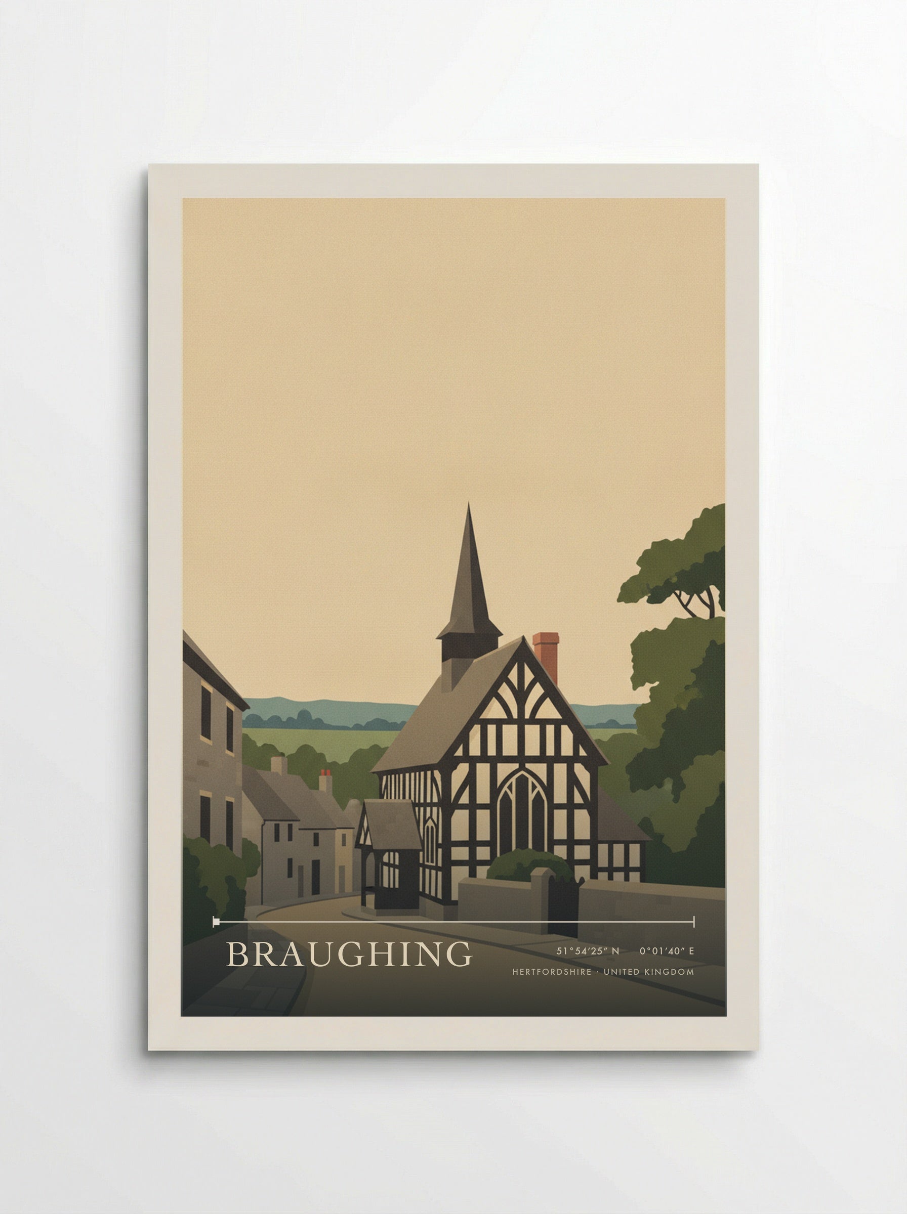 Braughing Hertfordshire United Kingdom Travel Poster - Poster