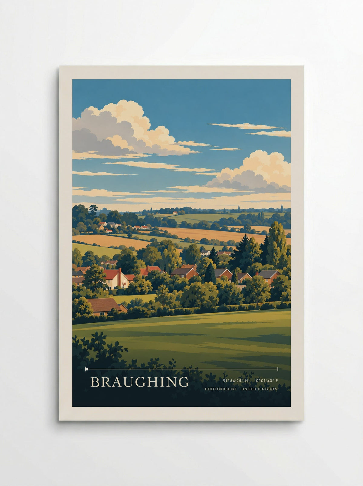 Braughing, Hertfordshire | Travel Poster - Poster