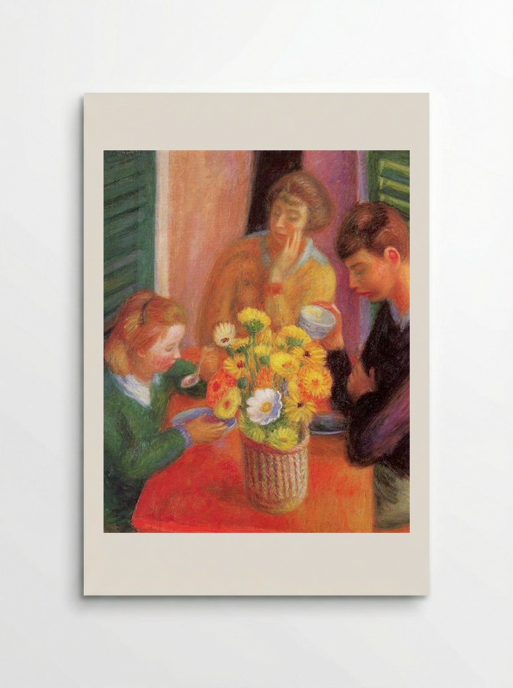 Breakfast Porch - William James Glackens - Poster