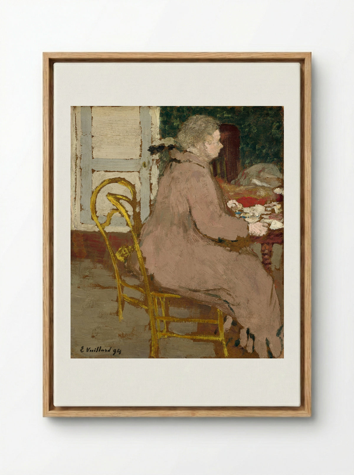 Breakfast - Édouard Vuillard - Framed Canvas Wood