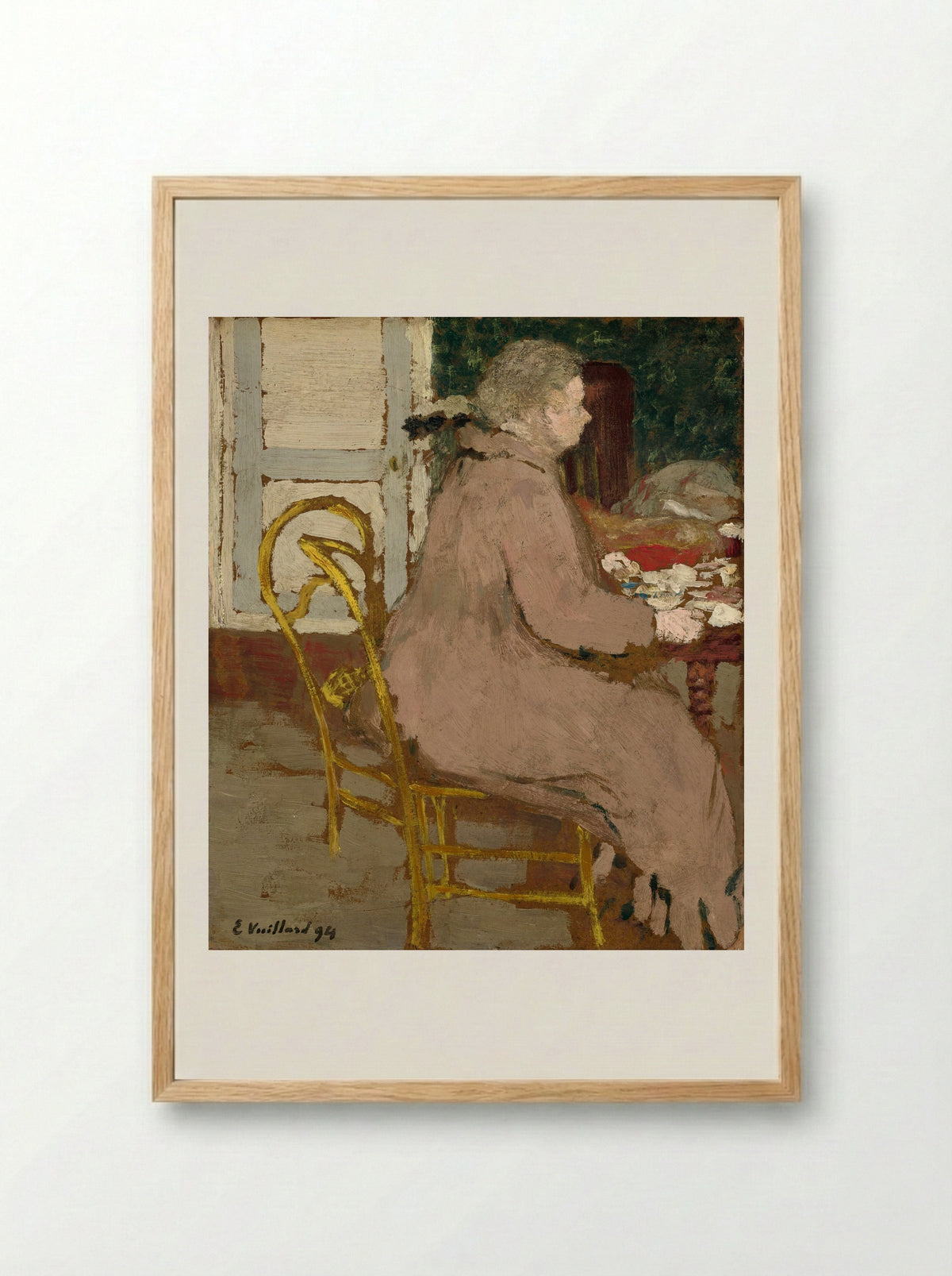 Breakfast - Édouard Vuillard - Framed Print Wood