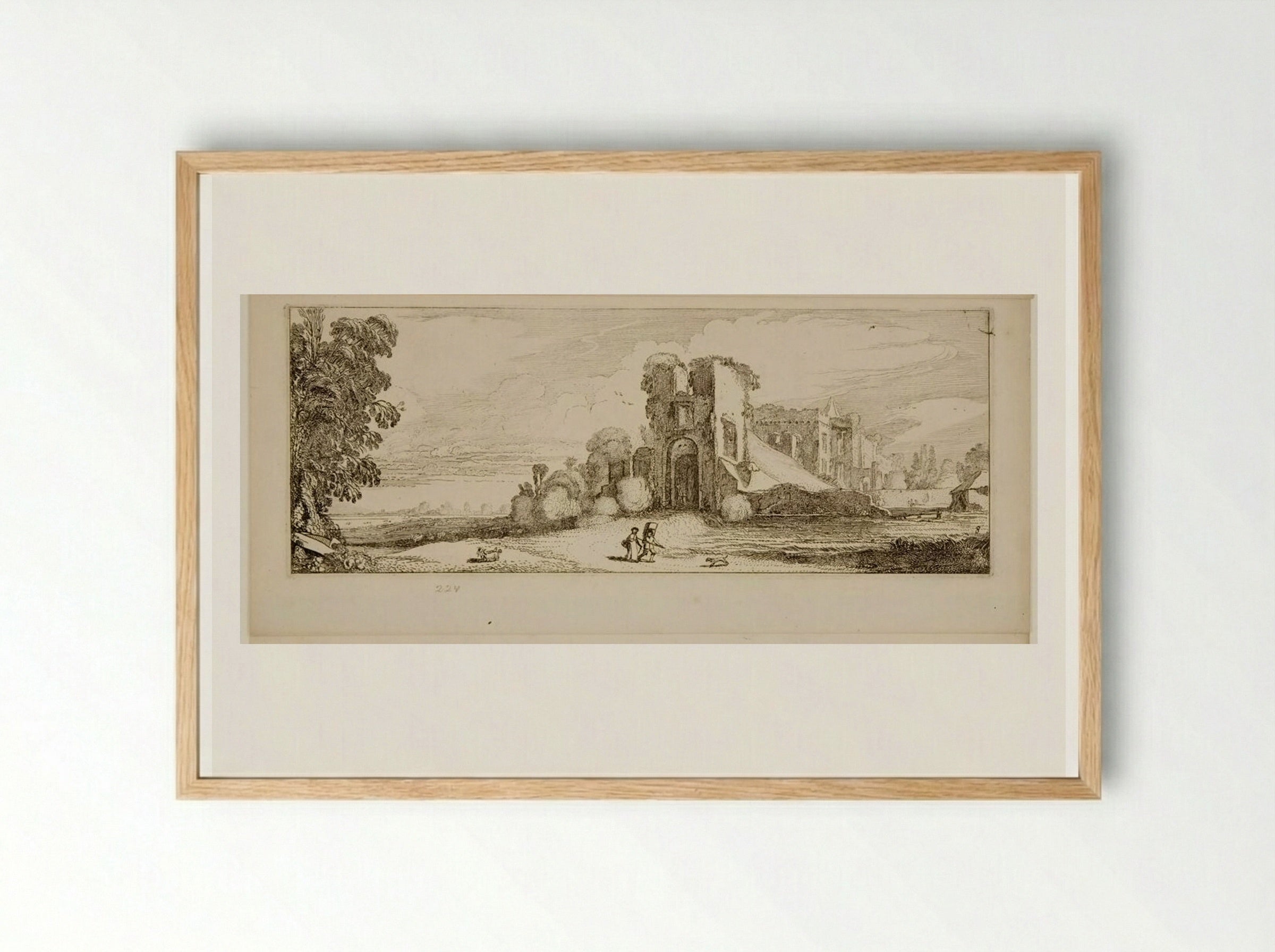 Brederode Castle - Jan van de Velde II - Framed Print Wood