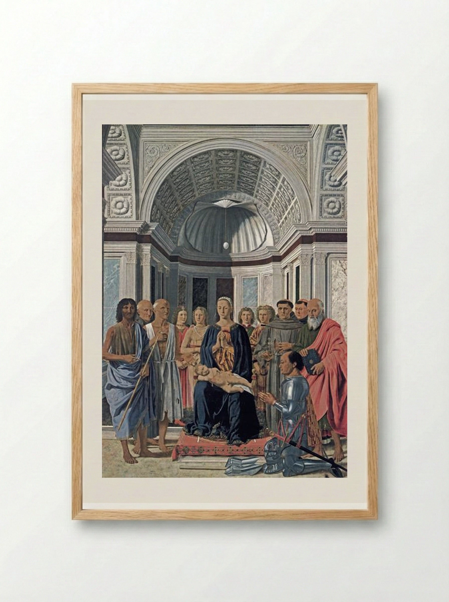 Brera Madonna - Piero della Francesca - Framed Print Wood