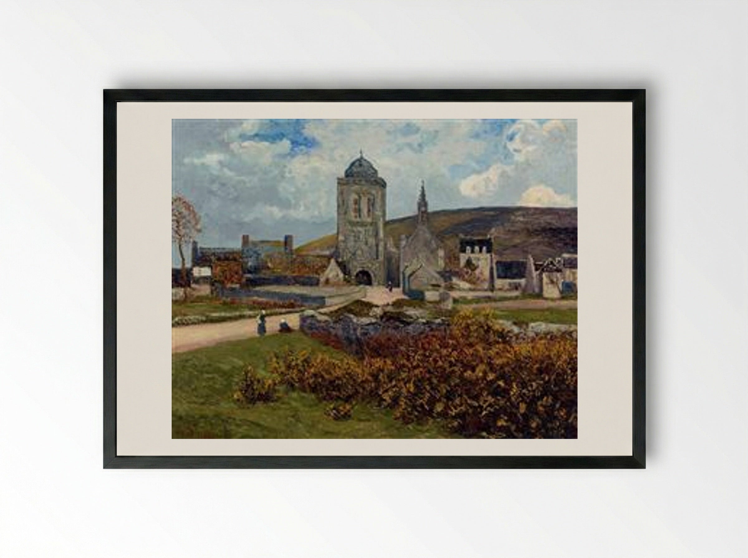 Breton Landscape - Maxime Maufra - Framed Print Black