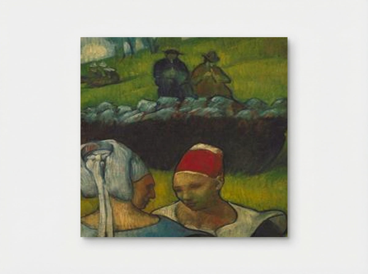 Bretons in the Meadow - Émile Bernard - Poster