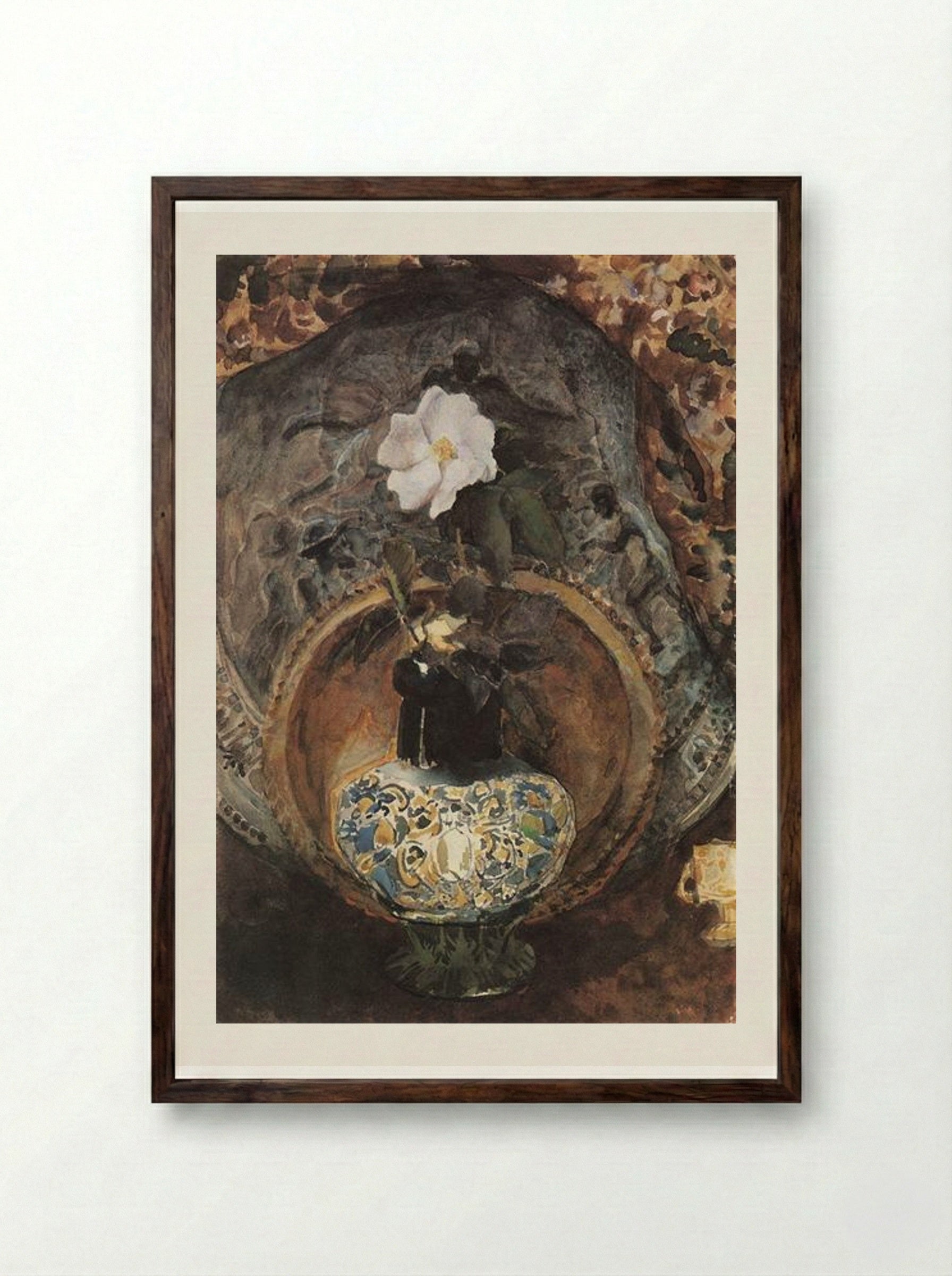 Briar - Mikhail Vrubel - Framed Print Dark Wood