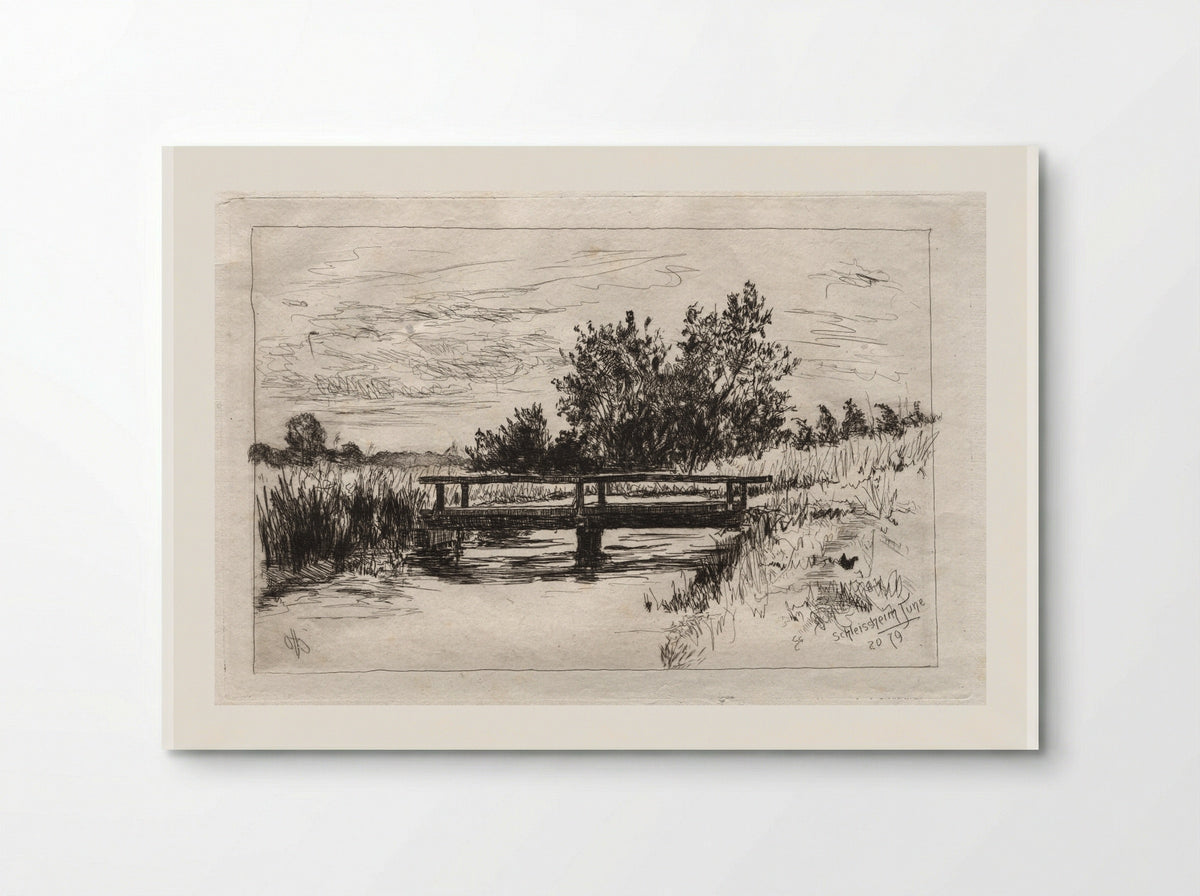 Bridge, Schleissheim - Otto H. Bacher - Poster