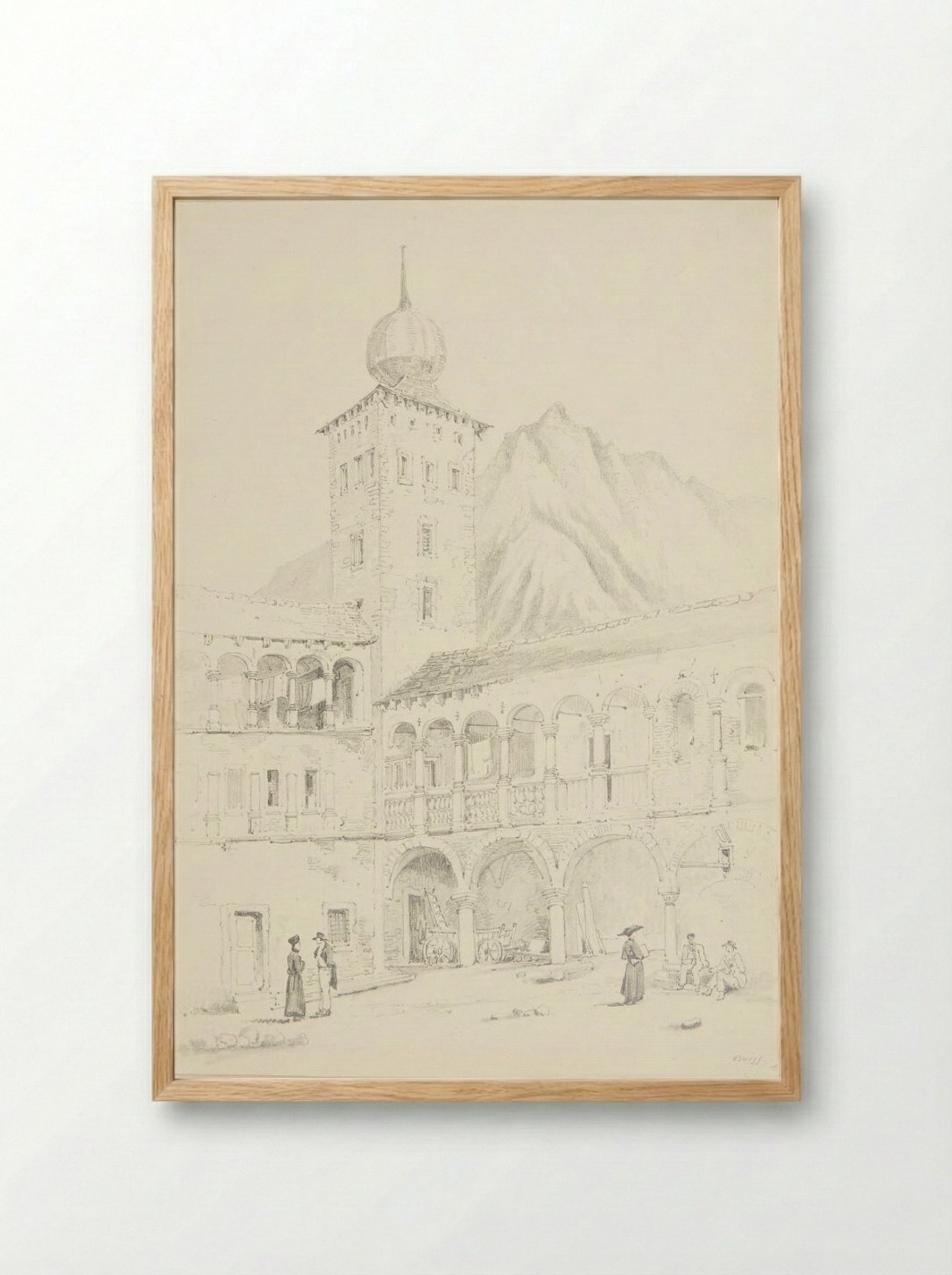 Brieg - Samuel Prout - Framed Print Wood