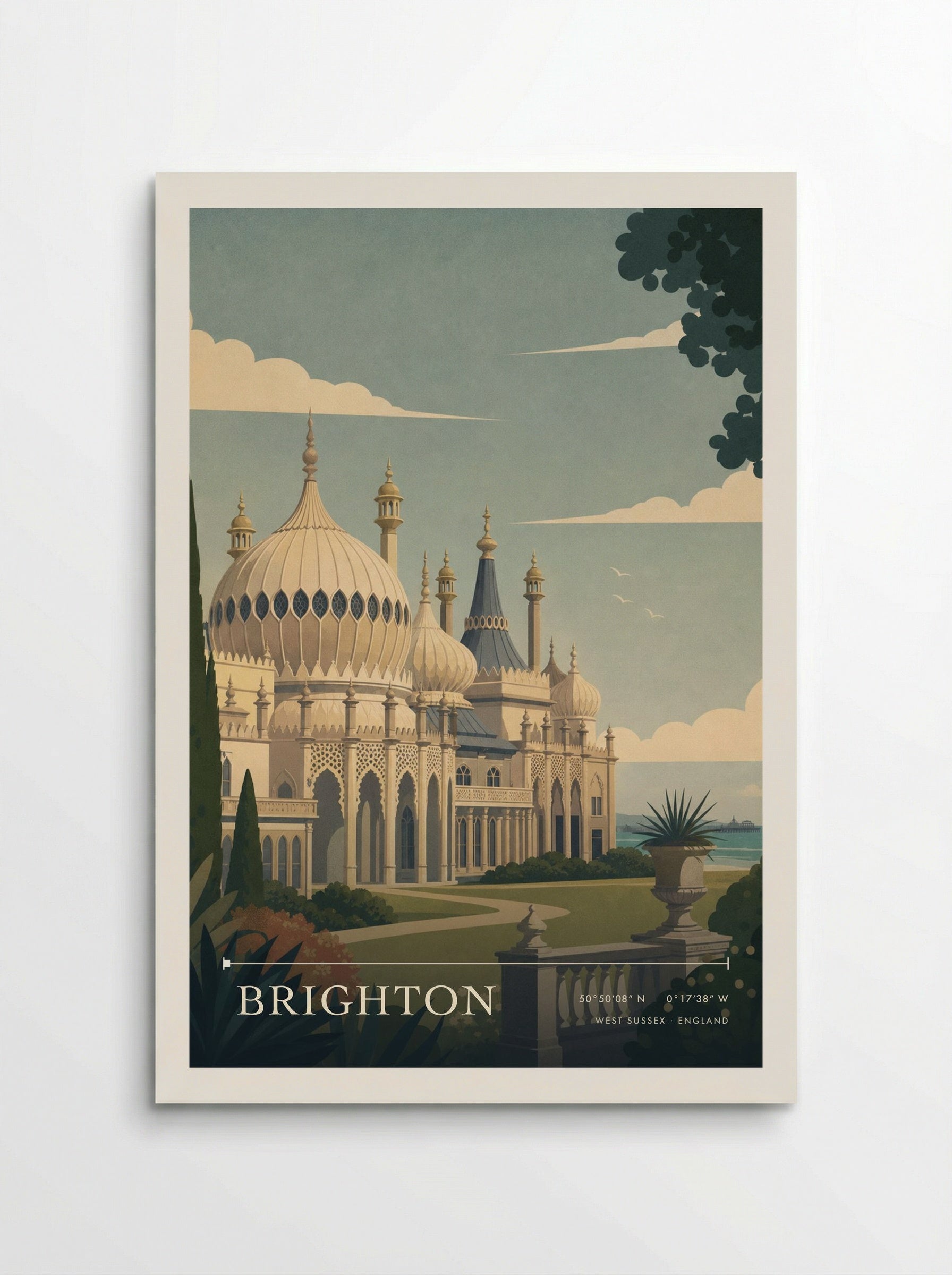 Brighton West Sussex England Travel Poster - Poster