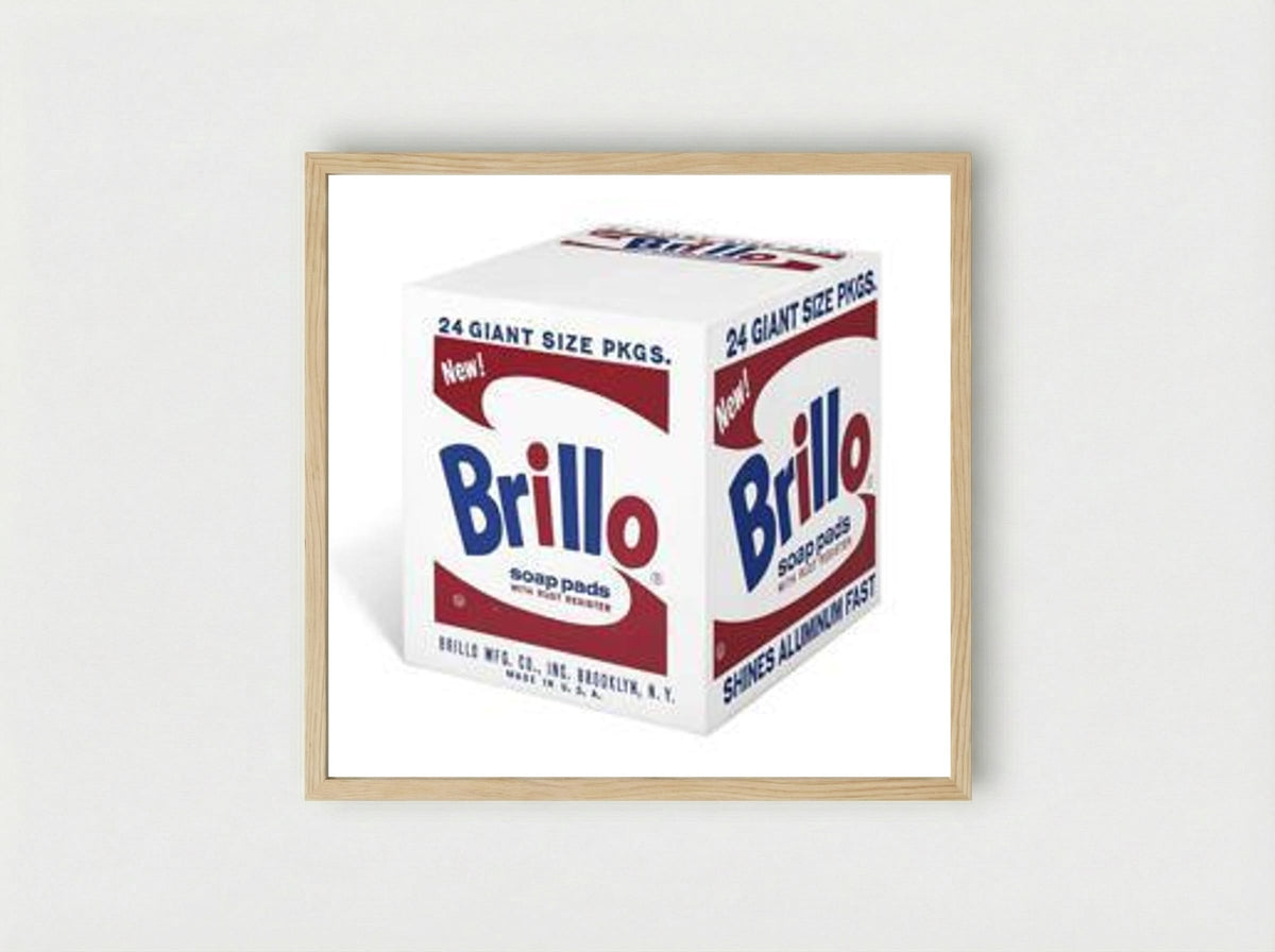 Brillo Box - Andy Warhol - Framed Print Wood