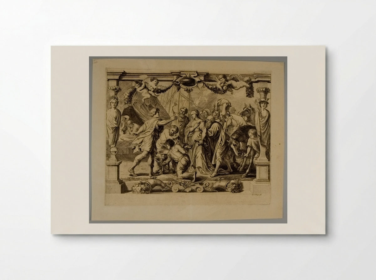Briseis Restored to Achilles - Frans Ertinger - Poster