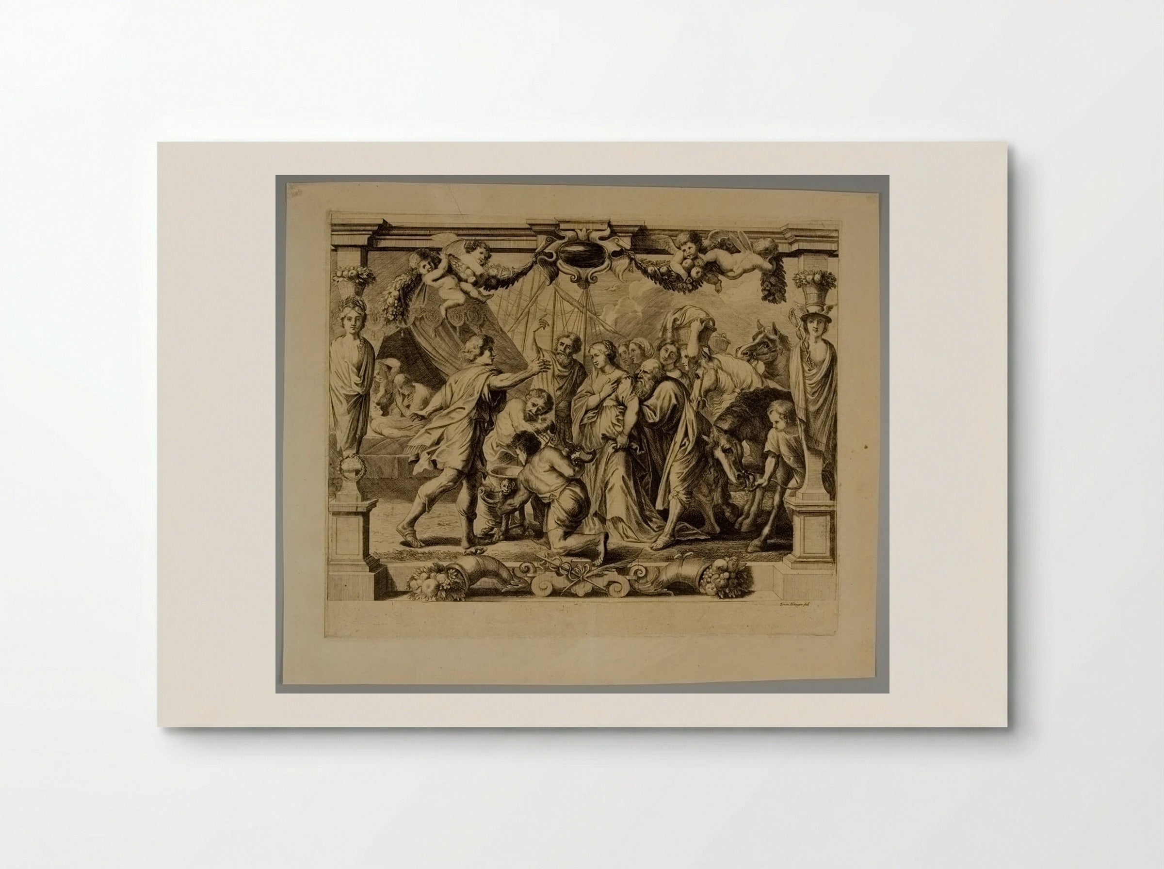 Briseis Restored to Achilles - Frans Ertinger - Poster