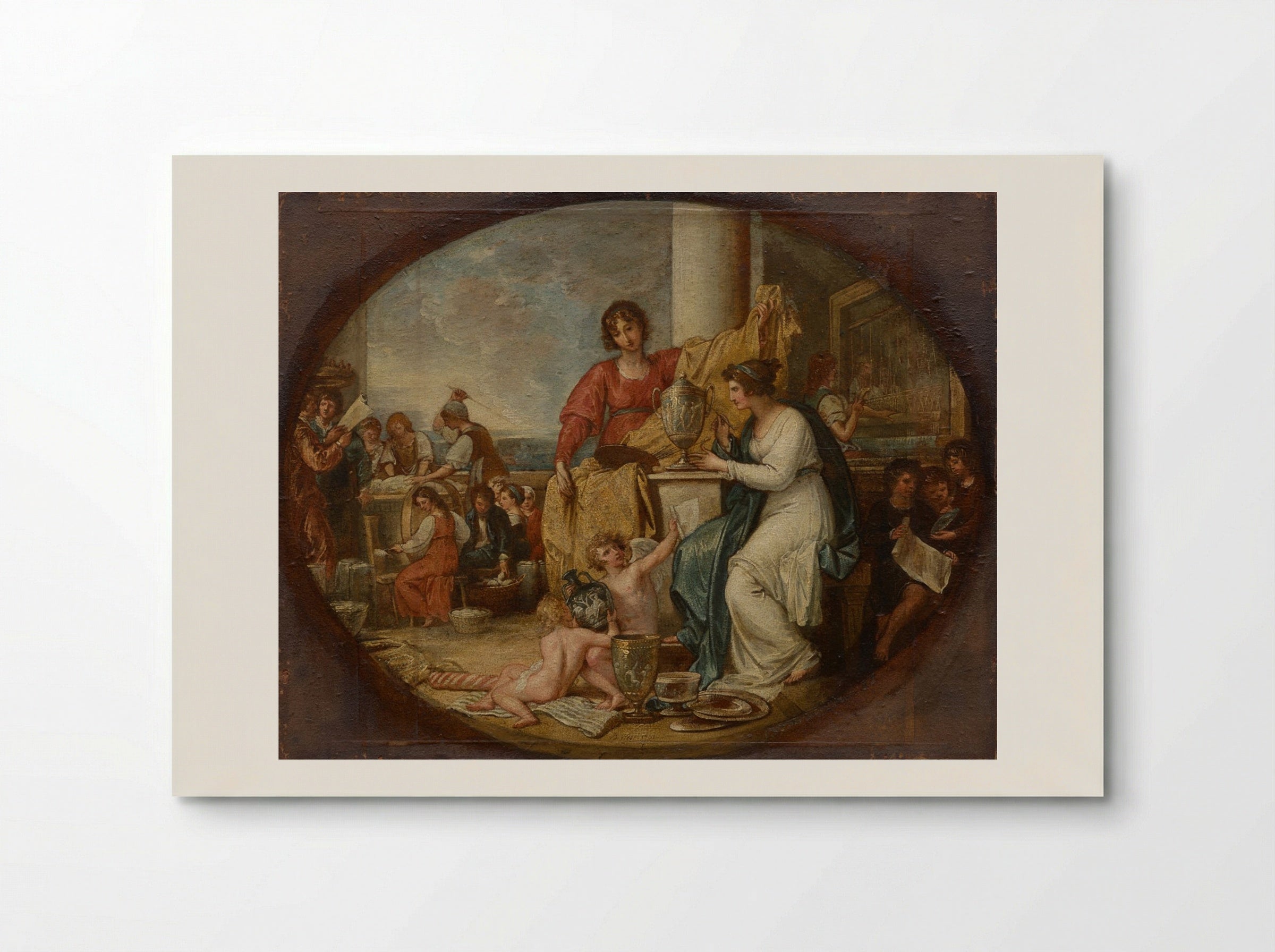 British Manufactory; A Sketch - Benjamin West - Poster