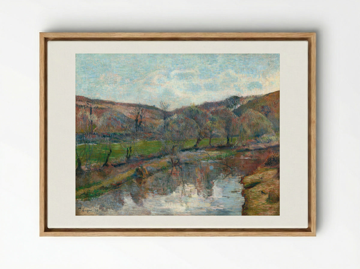 Brittany Landscape - Paul Gauguin - Framed Canvas Wood