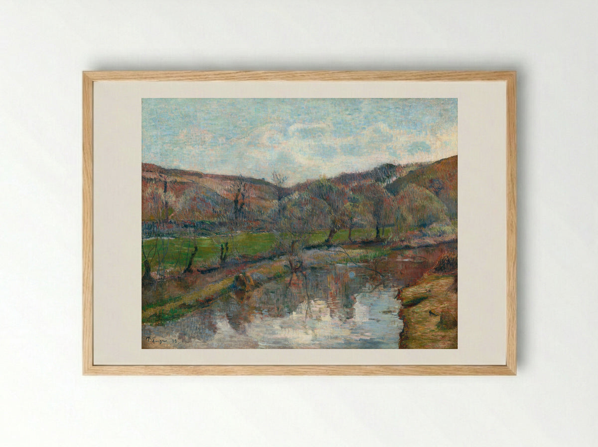 Brittany Landscape - Paul Gauguin - Framed Print Wood