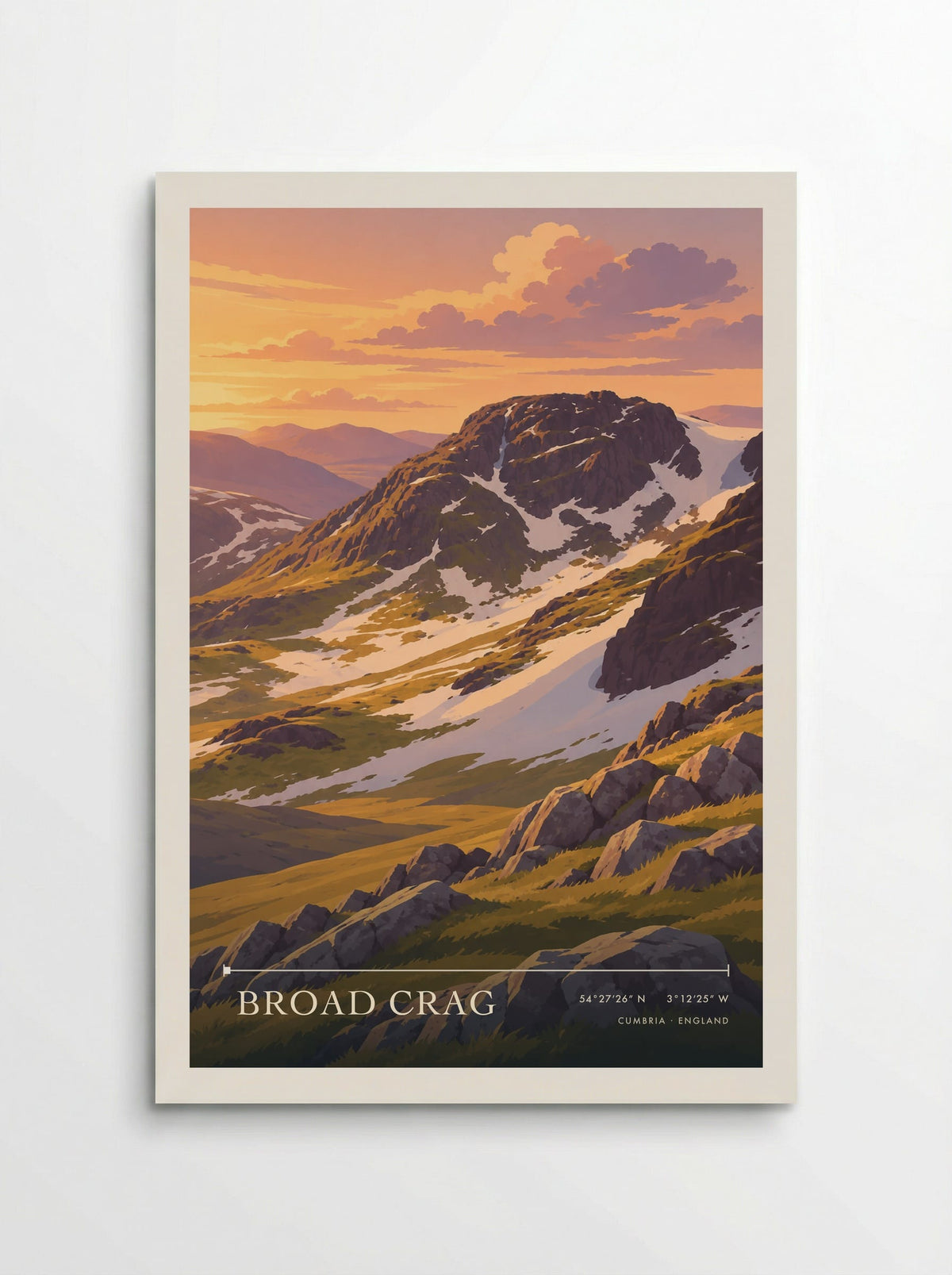 Broad Crag, Cumbria | Travel Poster - Poster