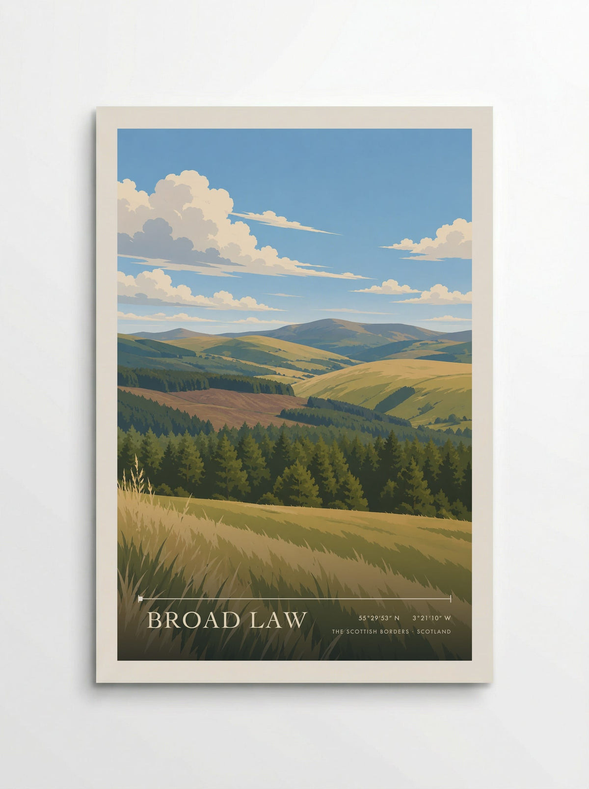 Broad Law, The Scottish Borders | Travel Poster - Poster