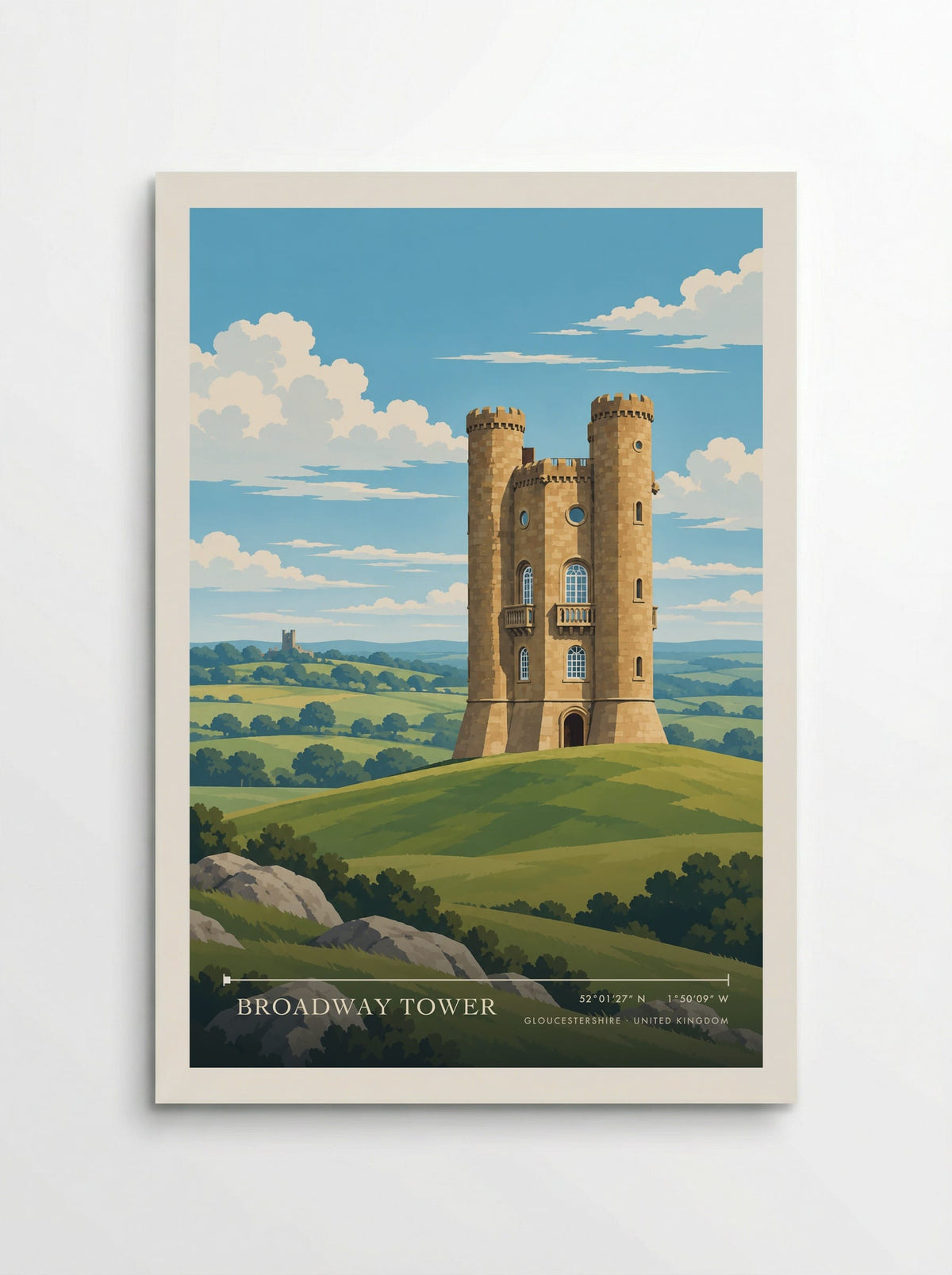 Broadway Tower, Gloucestershire | Travel Poster - Poster