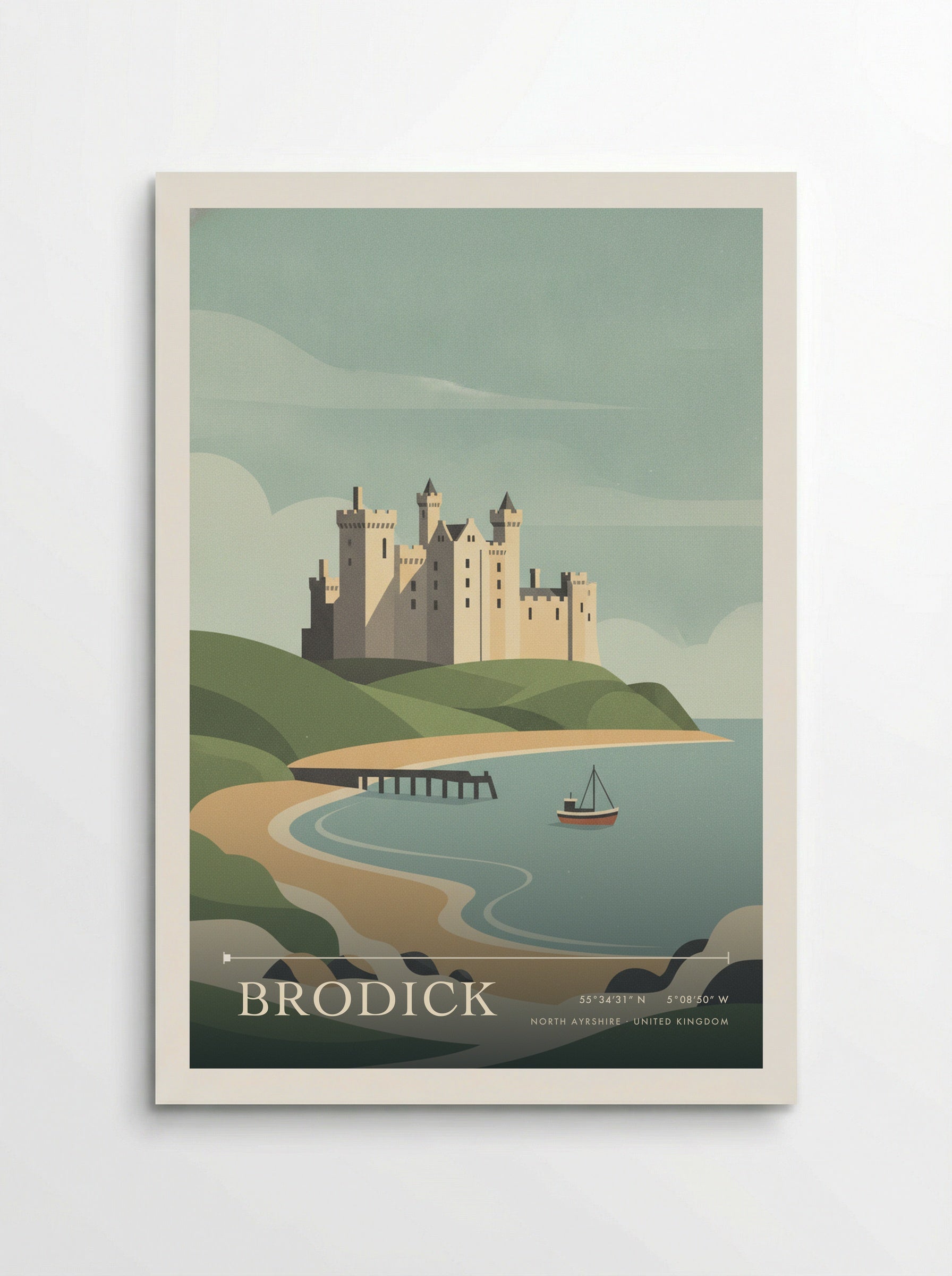 Brodick North Ayrshire United Kingdom Travel Poster - Poster