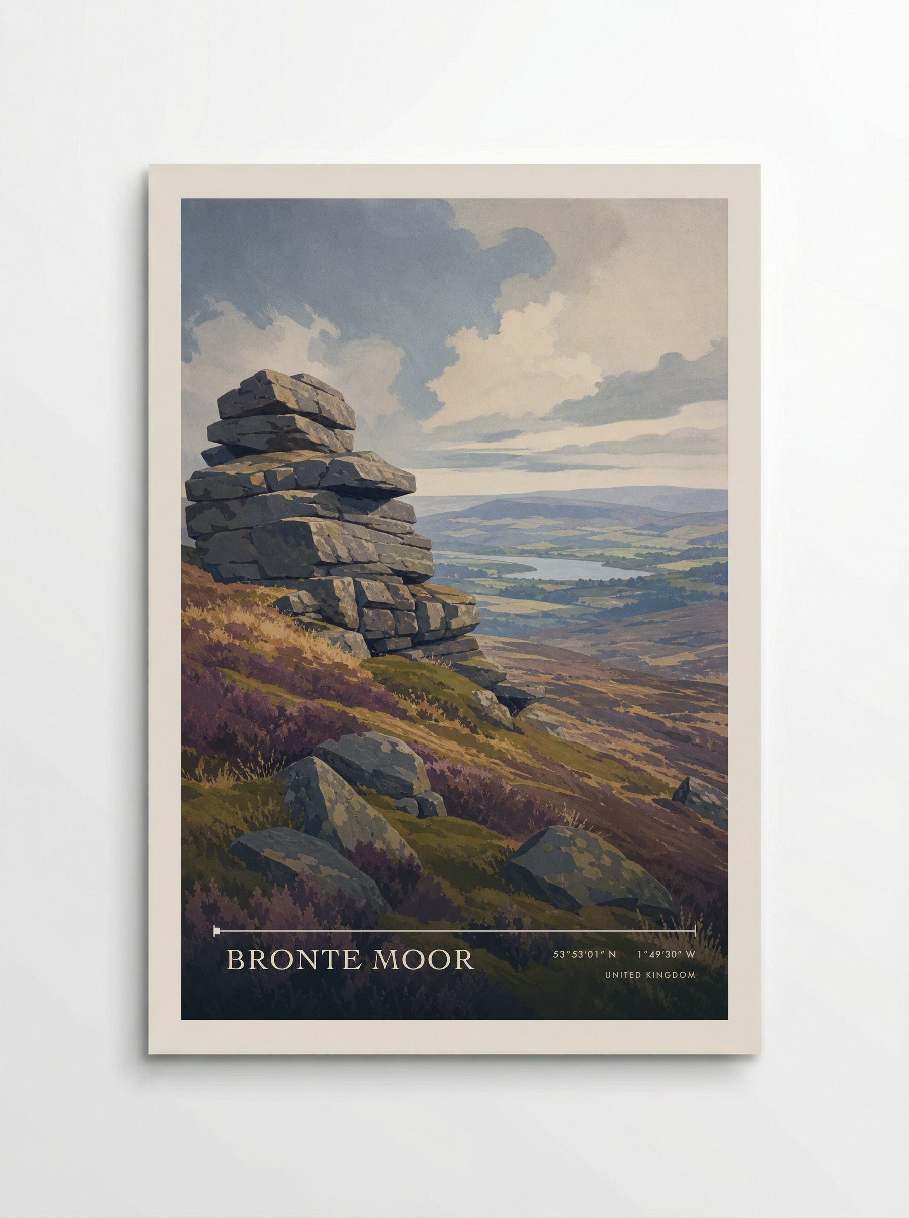Bronte Moor United Kingdom Travel Poster - Poster