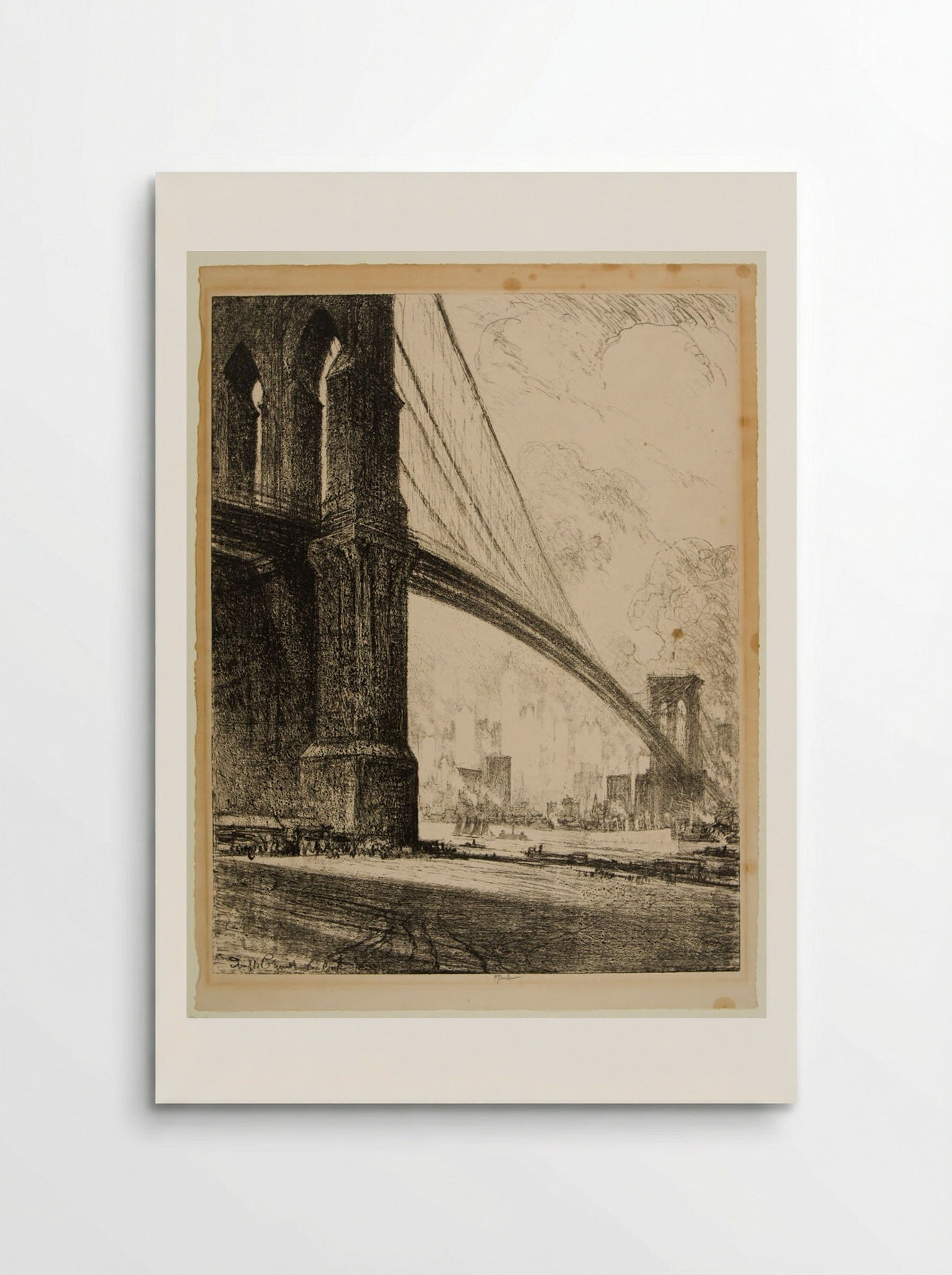 Brooklyn Bridge - Joseph Pennell - Poster