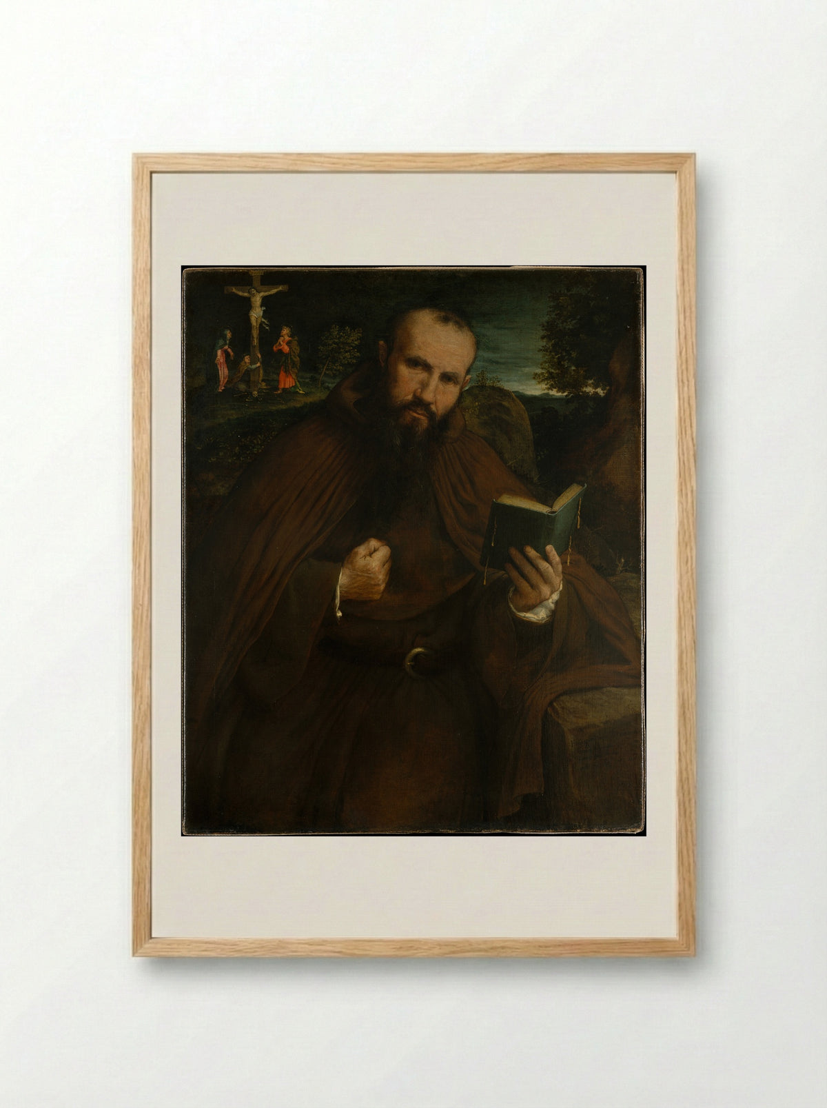 Brother Gregorio Belo of Vicenza - Lorenzo Lotto - Framed Print Wood