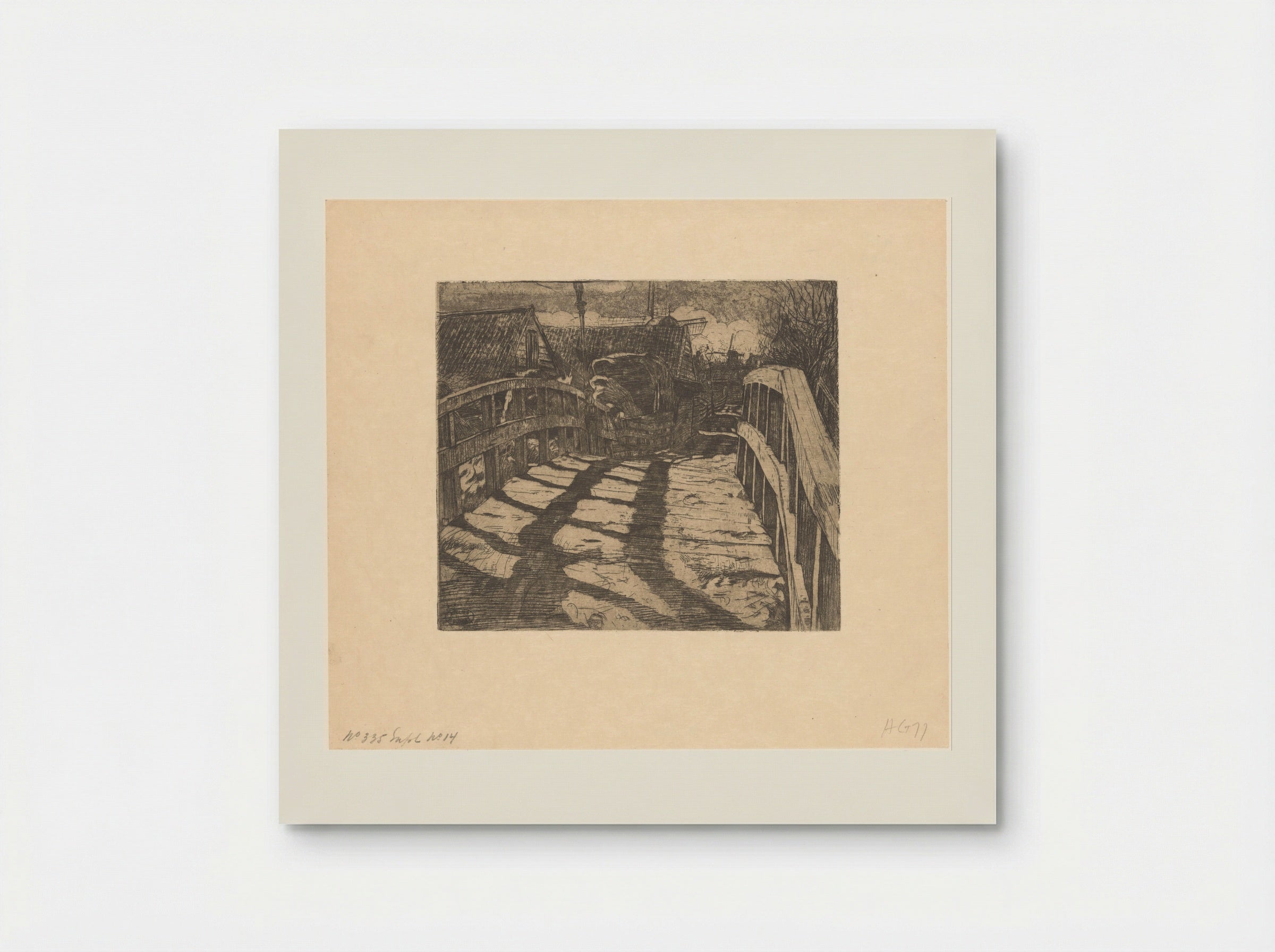 Brug in de Baarsjes in Amsterdam - Pieter Dupont - Poster